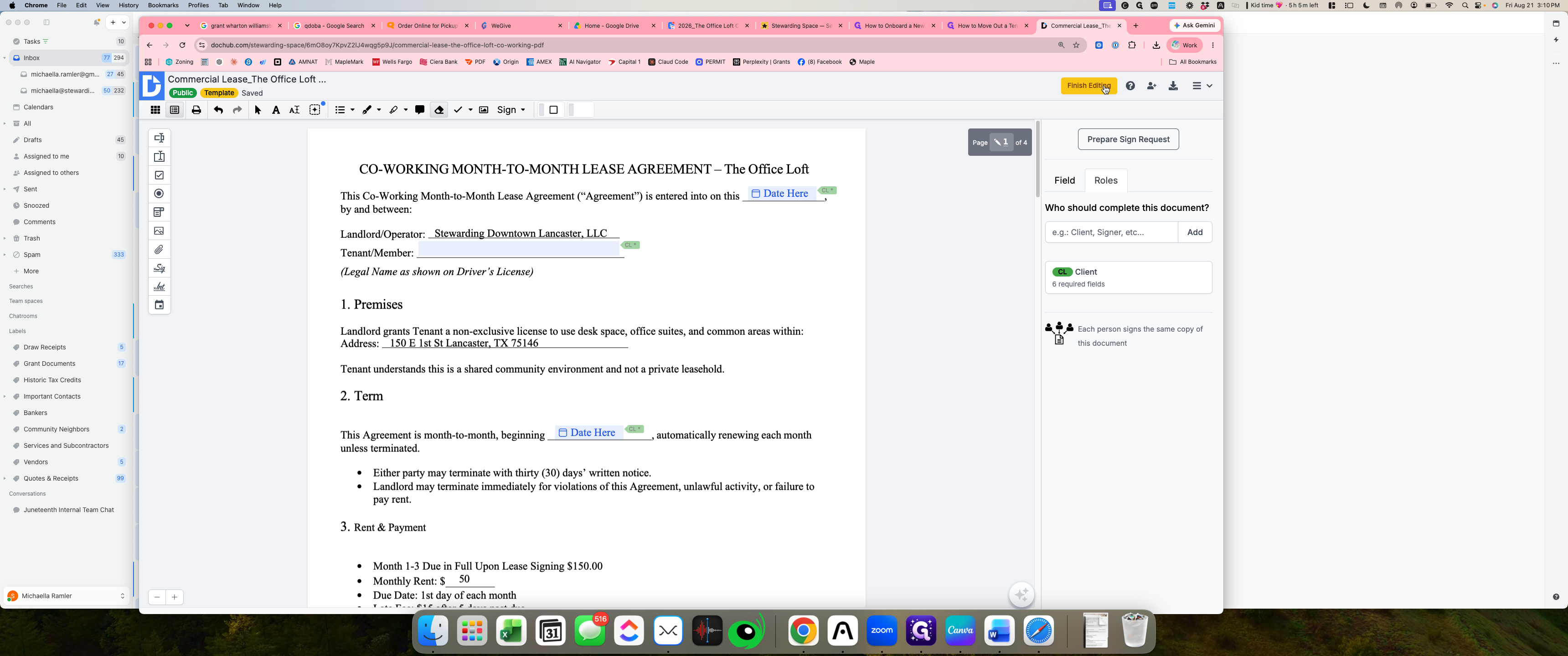 Step #28: Click Finish Editing in the top toolbar to save the template.