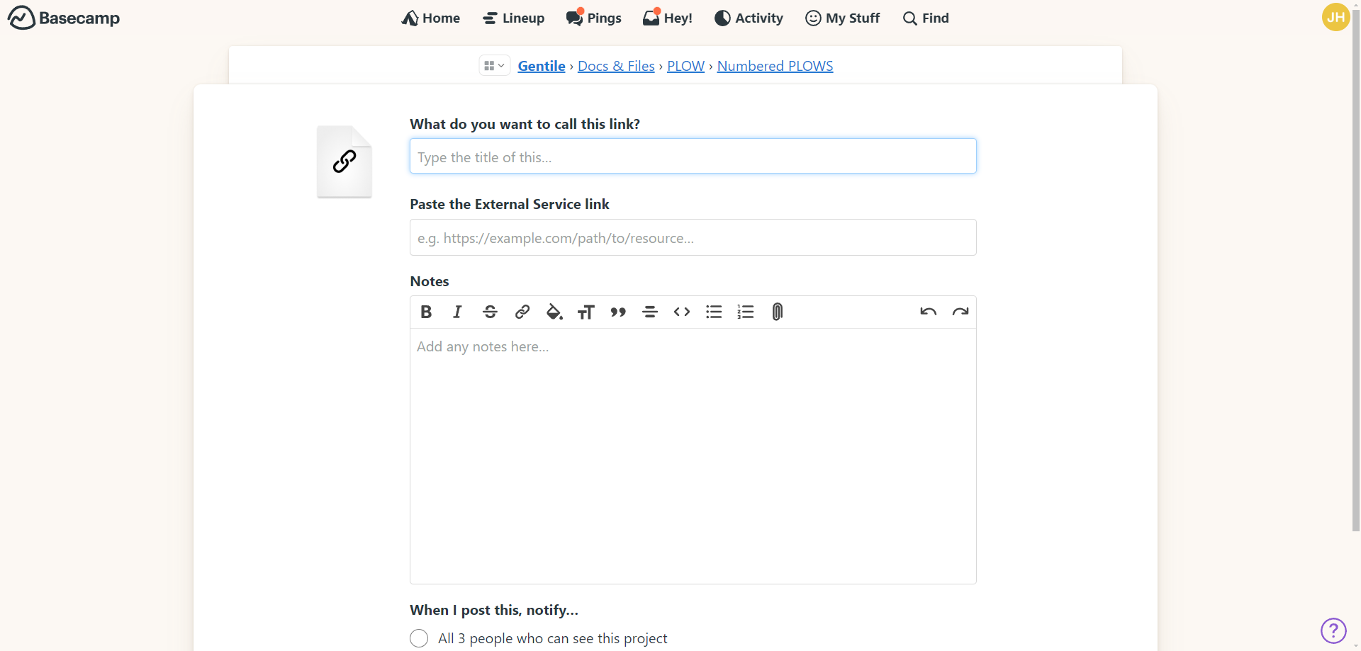 Step #16: Name file & paste link