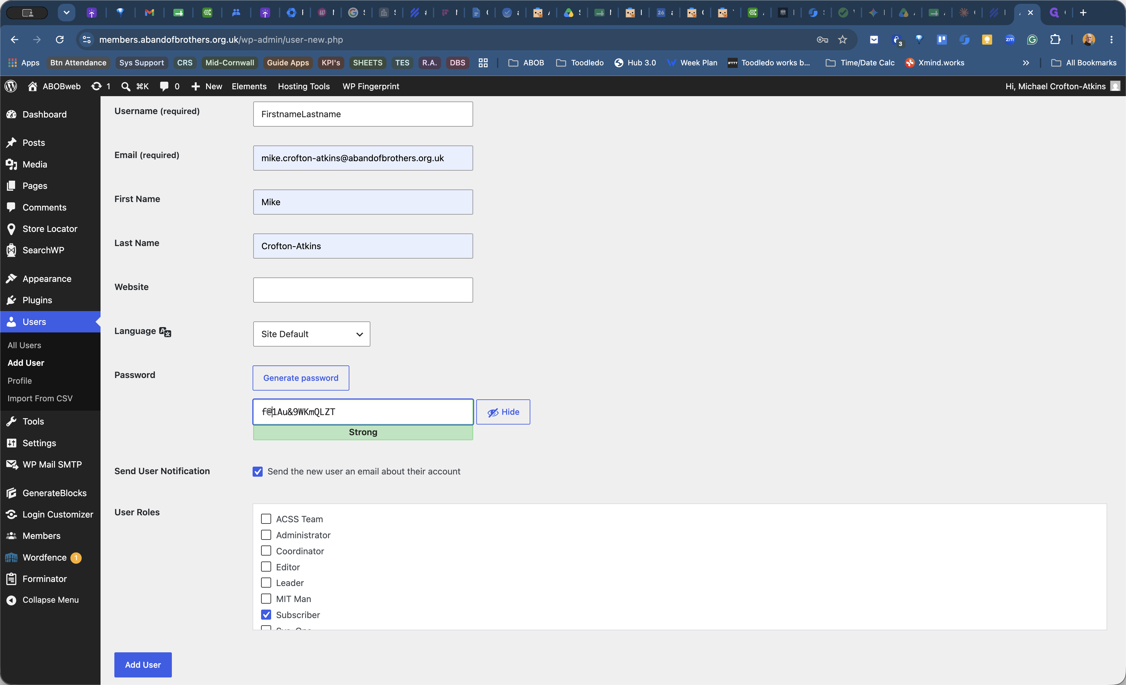 Step #5: Allow the system to generate a secure password, or optionally shorten it to make it more manageable for users who are less tech-savvy.