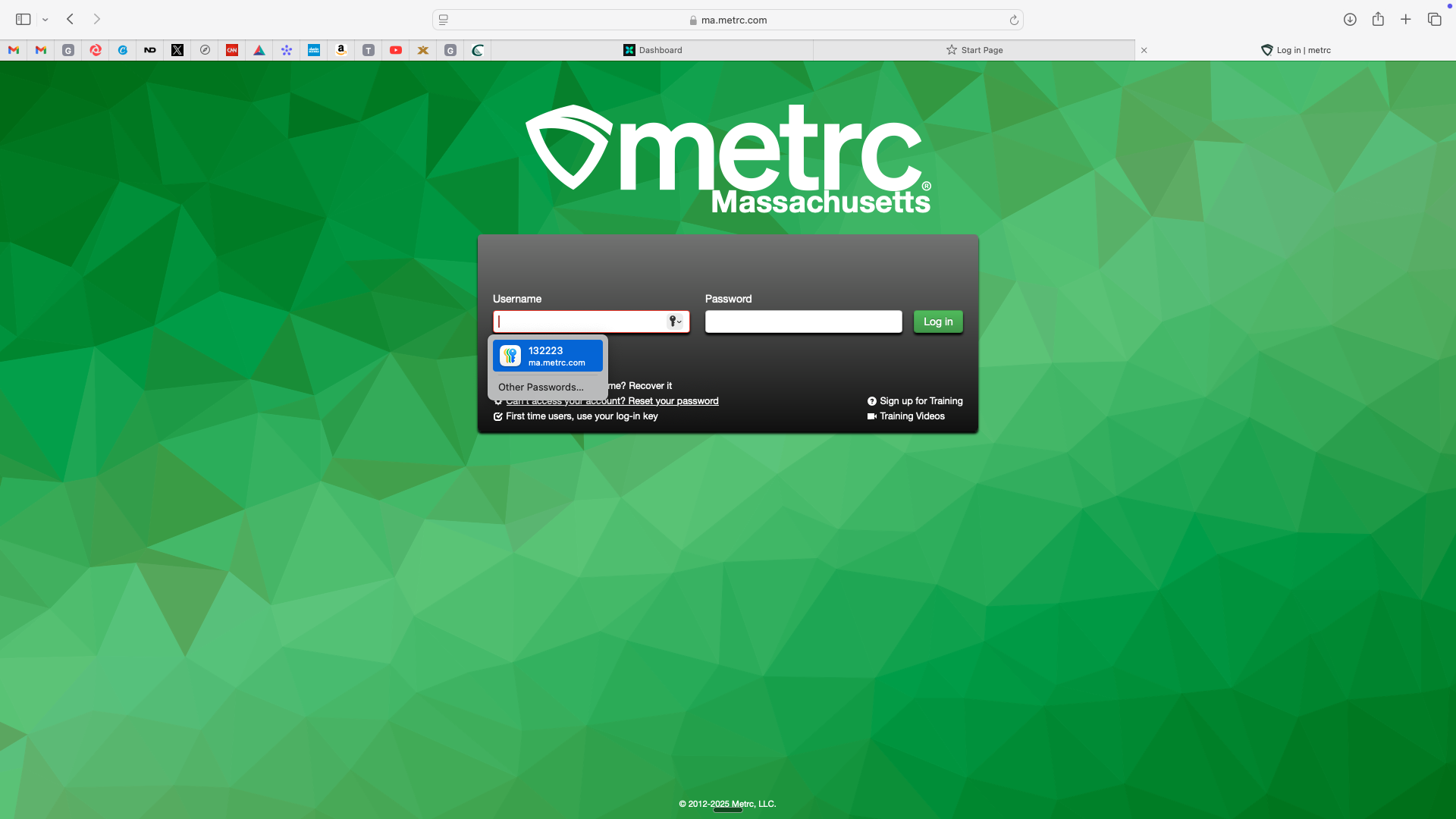 Step #1: Enter assigned password.