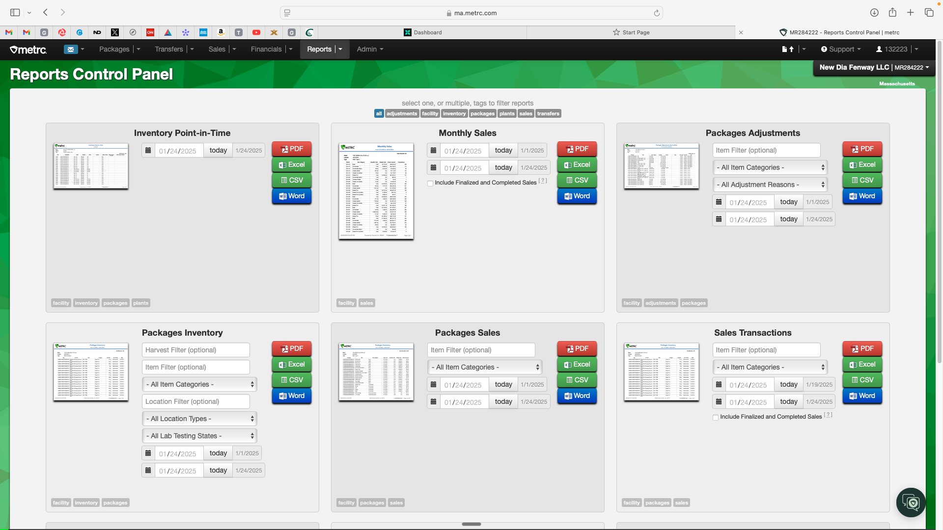 Step #4: Click monthly sales calendar.
