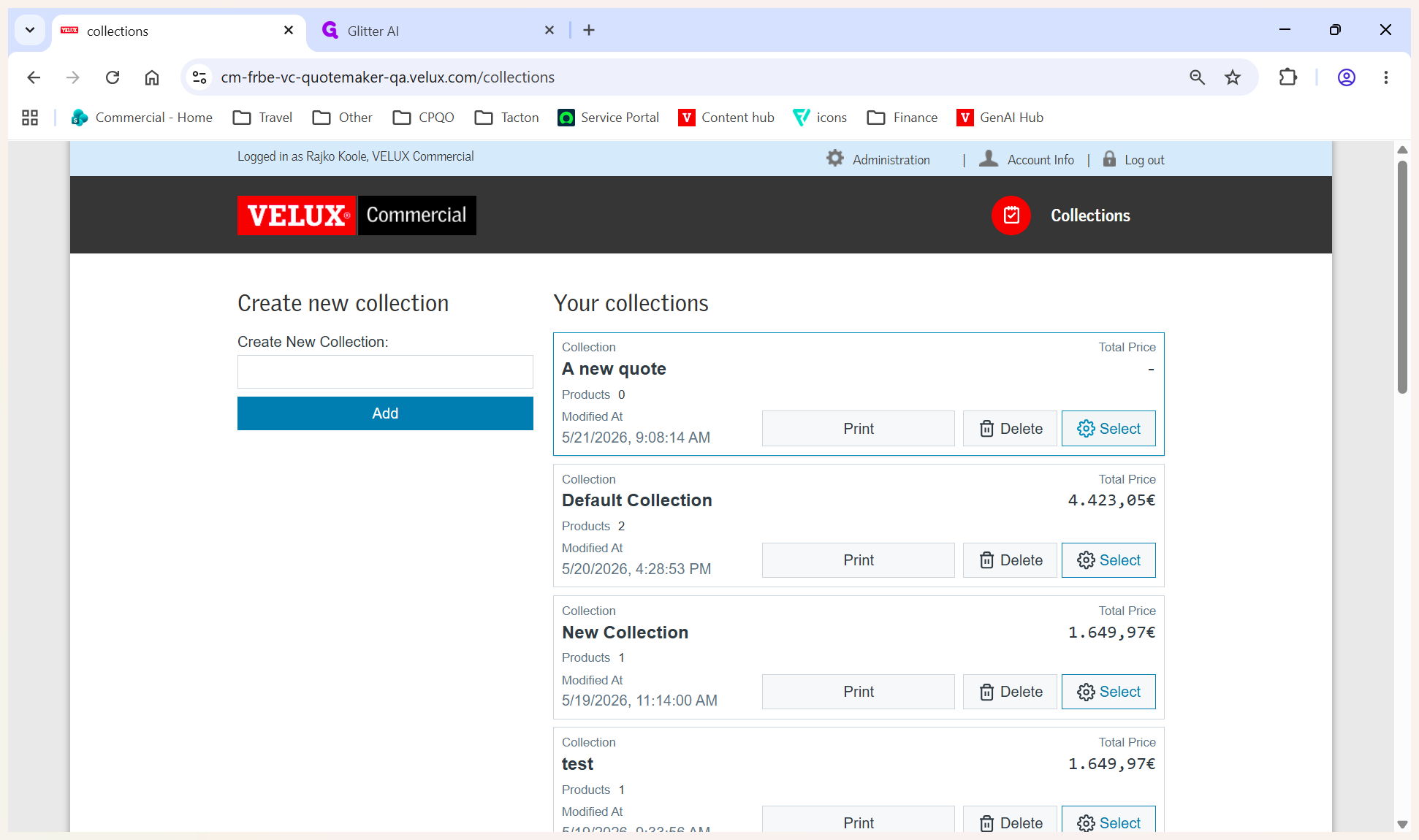 Step #4: Click Select next to the quote to open it.
