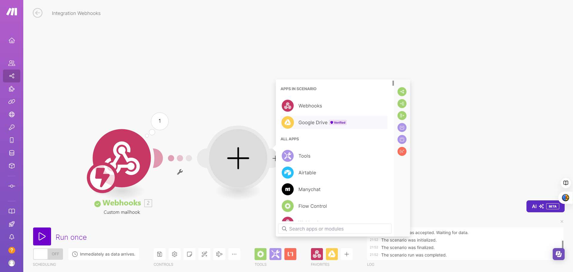 Step #28: לחצו על "Google Drive"