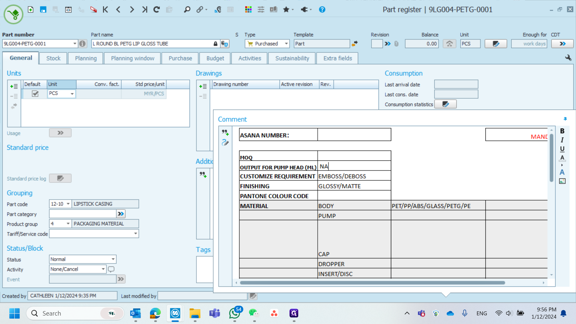 Step #3: Indicate “NA” for the following fields: