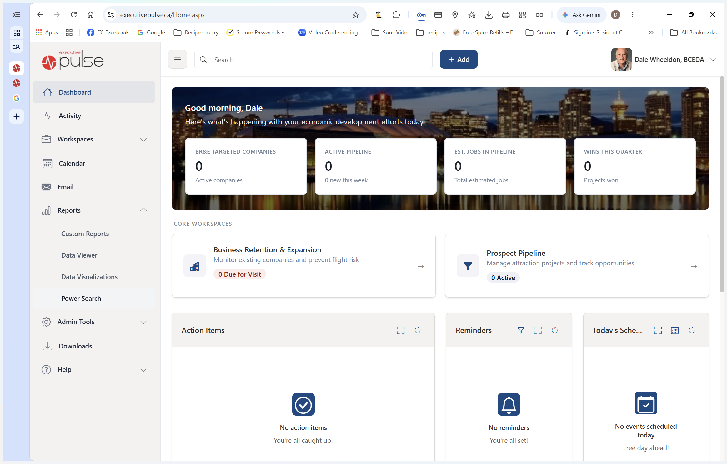 Step #3: Click Power Search in the left-hand navigation menu to build a new report.