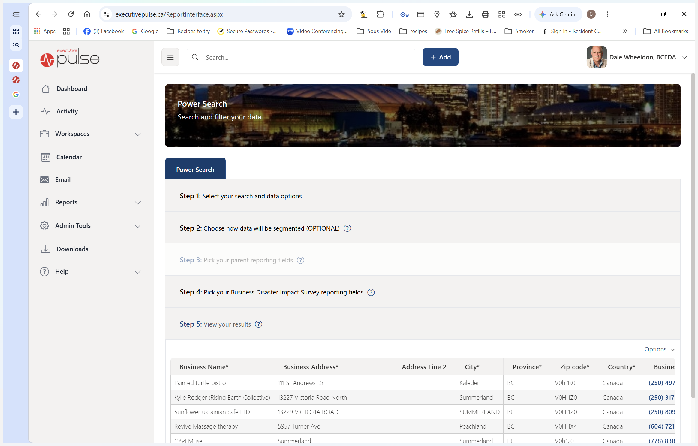 Step #29: Navigate back to Power Search from the main left-hand menu.