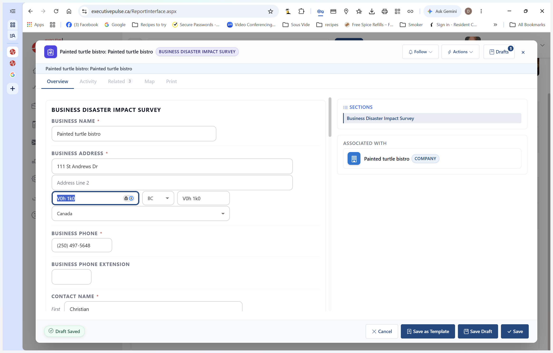 Step #26: Correct the invalid fields within the address block.