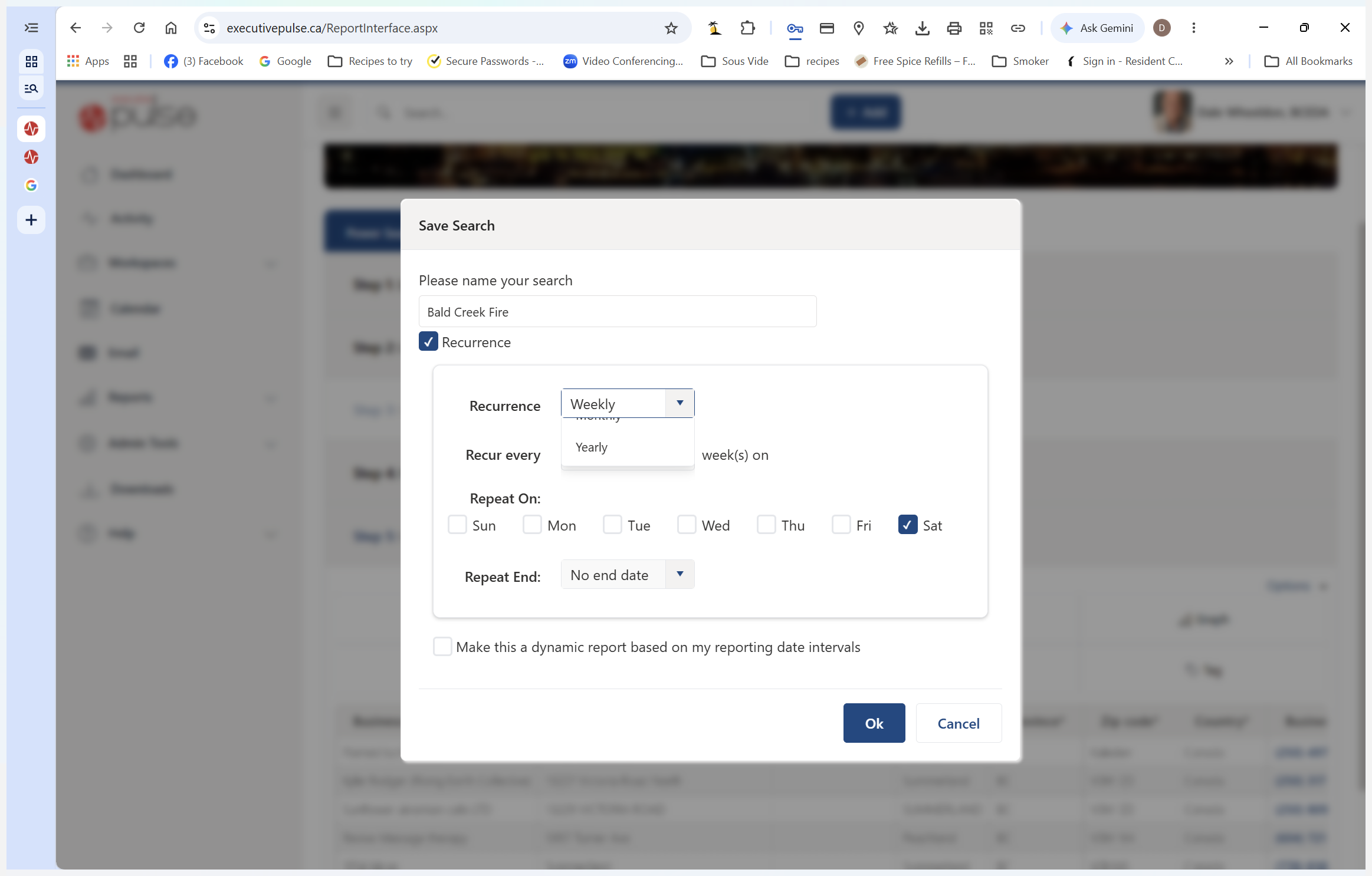 Step #13: Select Daily for the frequency interval.