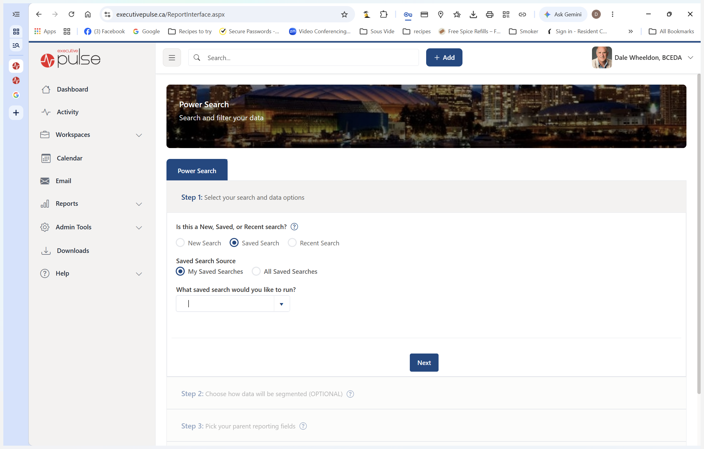 Step #30: Click the saved search dropdown menu.