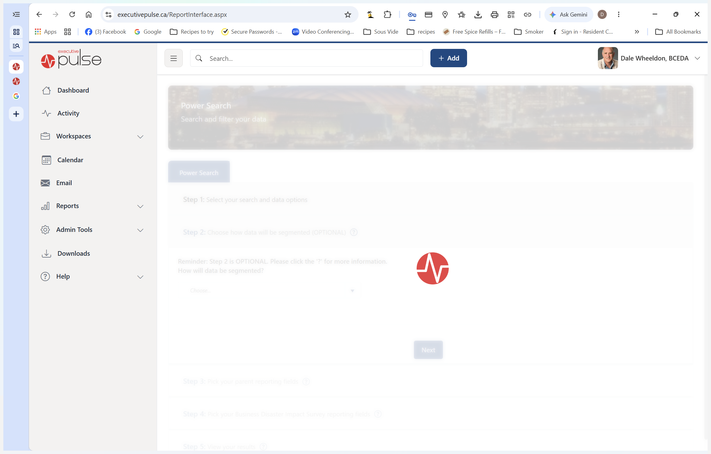Step #6: Click Next again to advance to step four of the report builder.