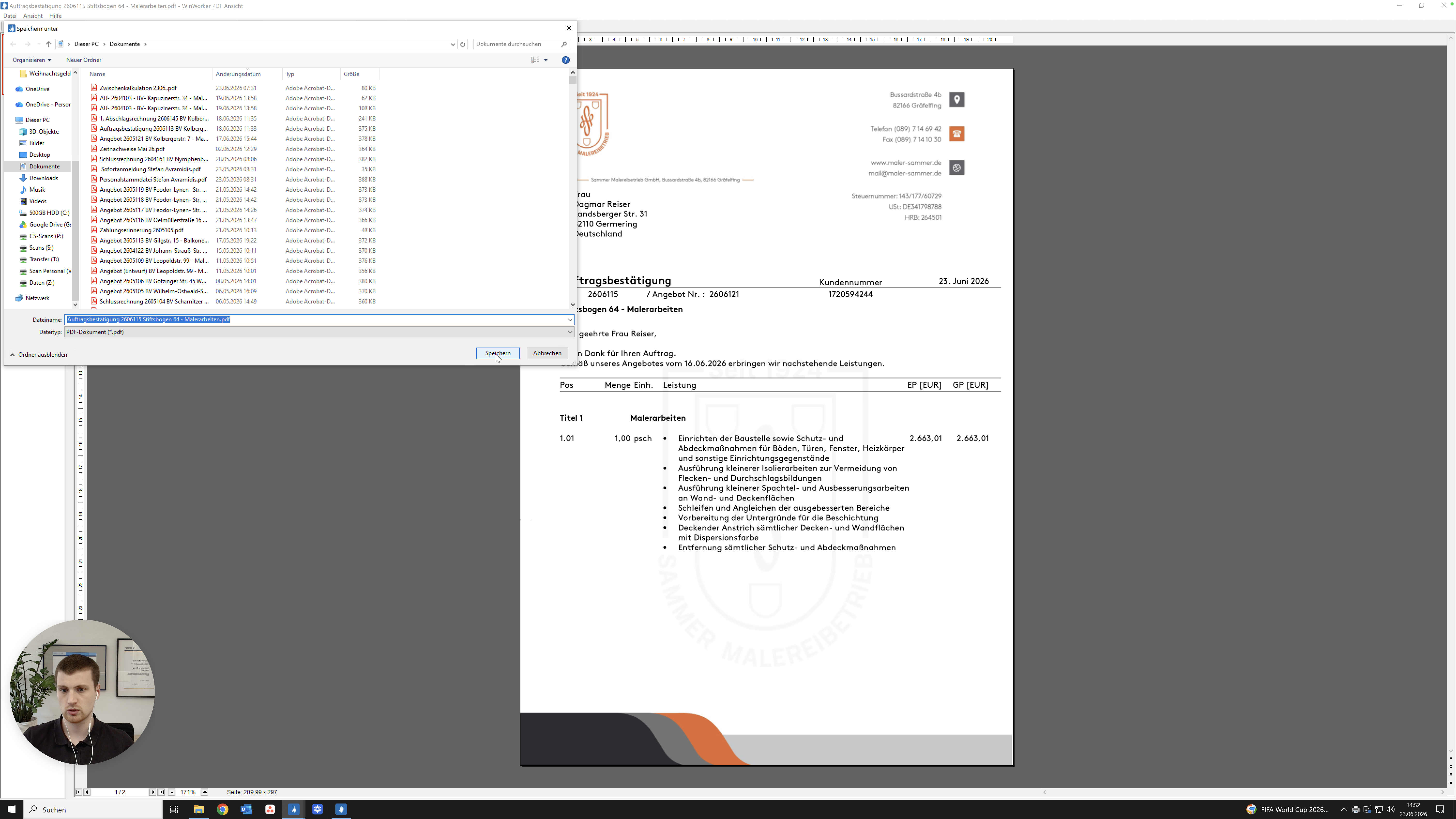 Step #30: Klicken Sie auf Speichern, um die PDF auf Ihrem Computer abzulegen.