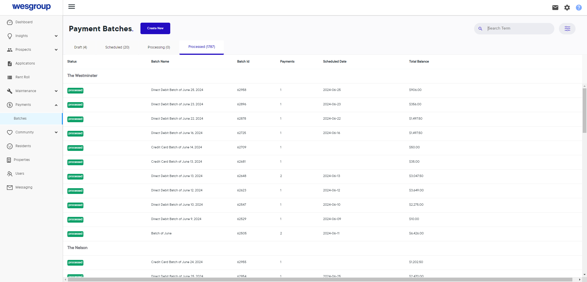 Step #5: Click on the "Search Term" bar and input the Batch ID (Example: 60440)