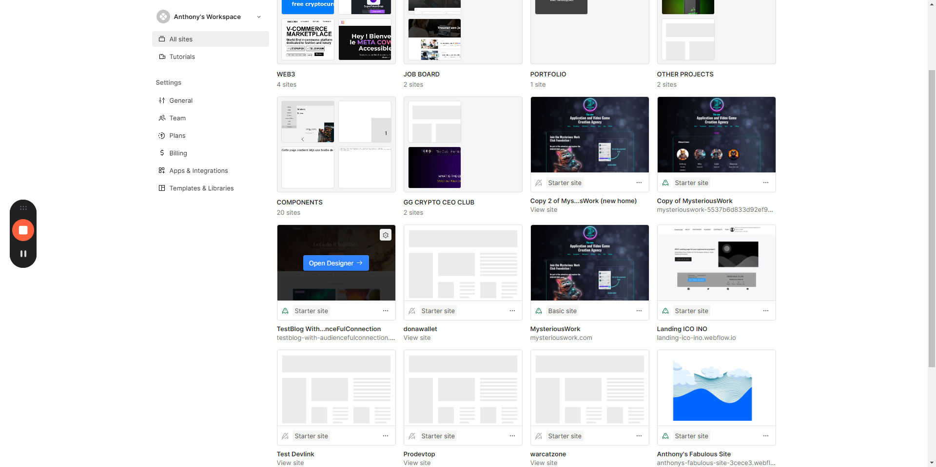 Step #2: Click "Open Designer →"