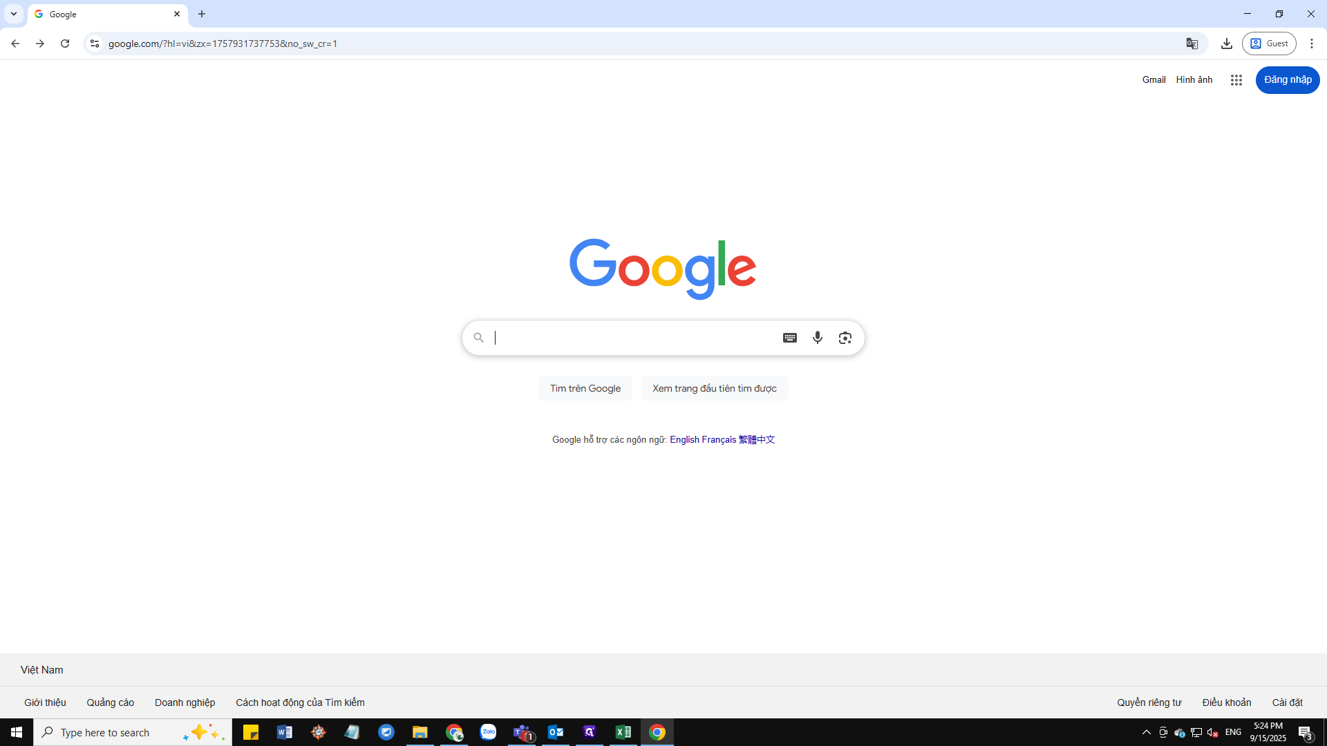 Step #1: Truy cập Google