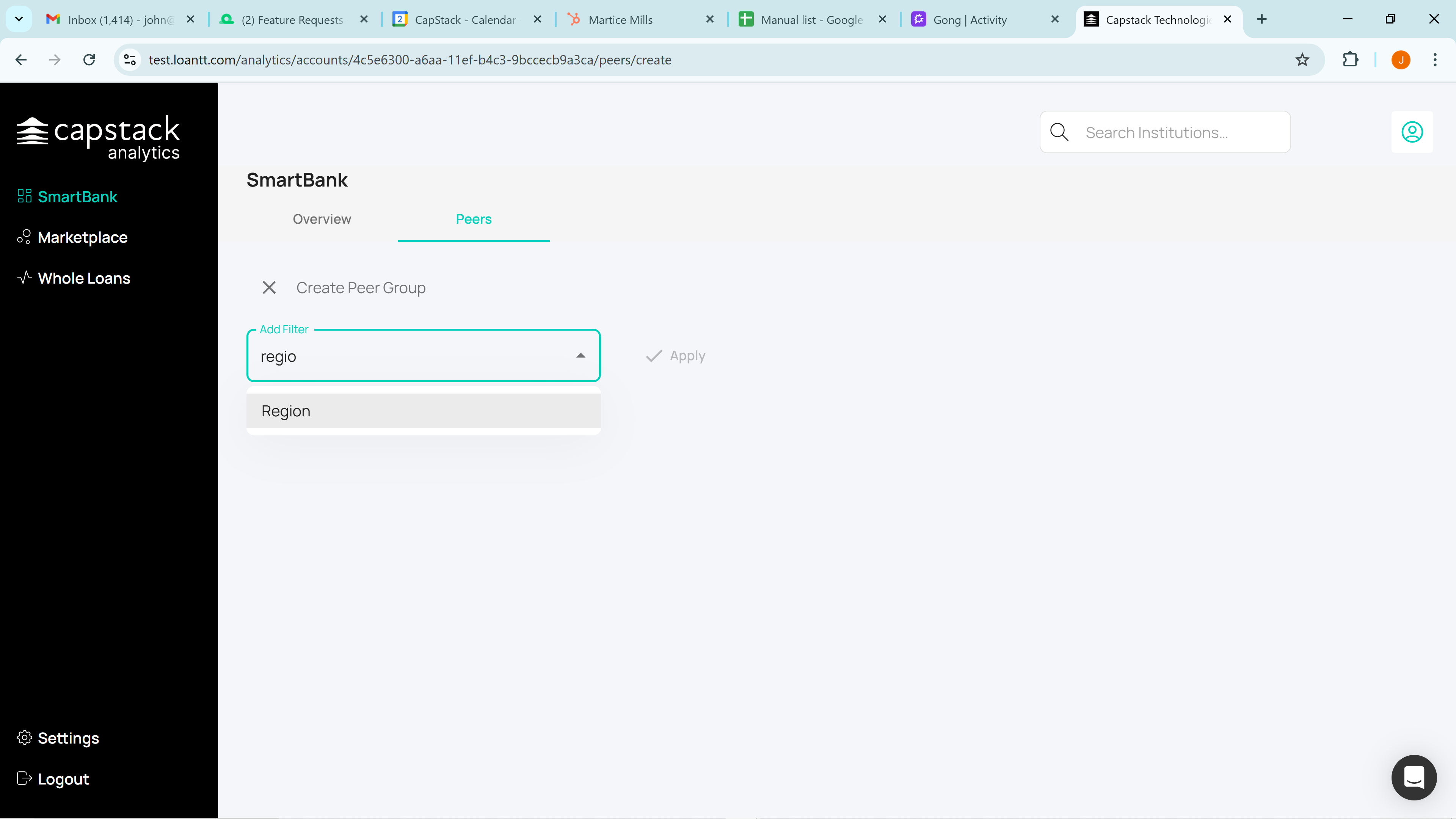 Step #5: Select "Region"