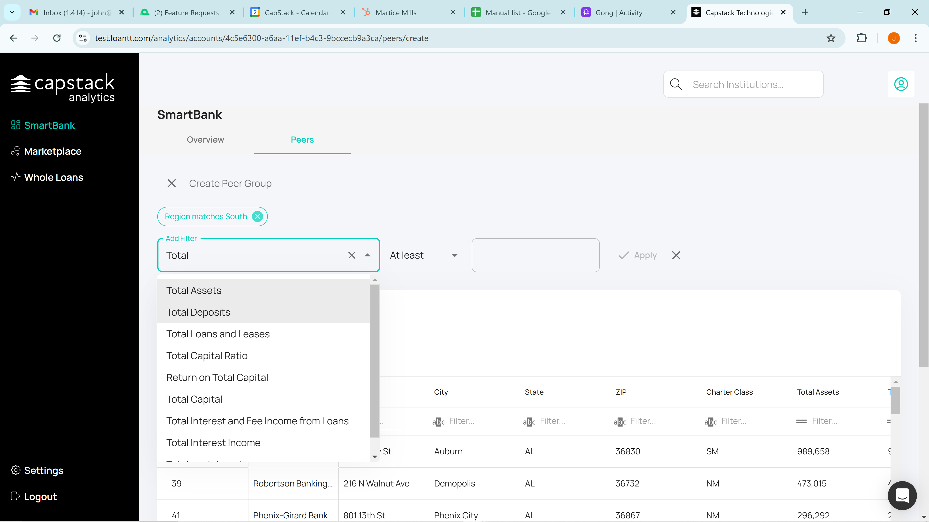 Step #11: Click on and select "Total Assets"