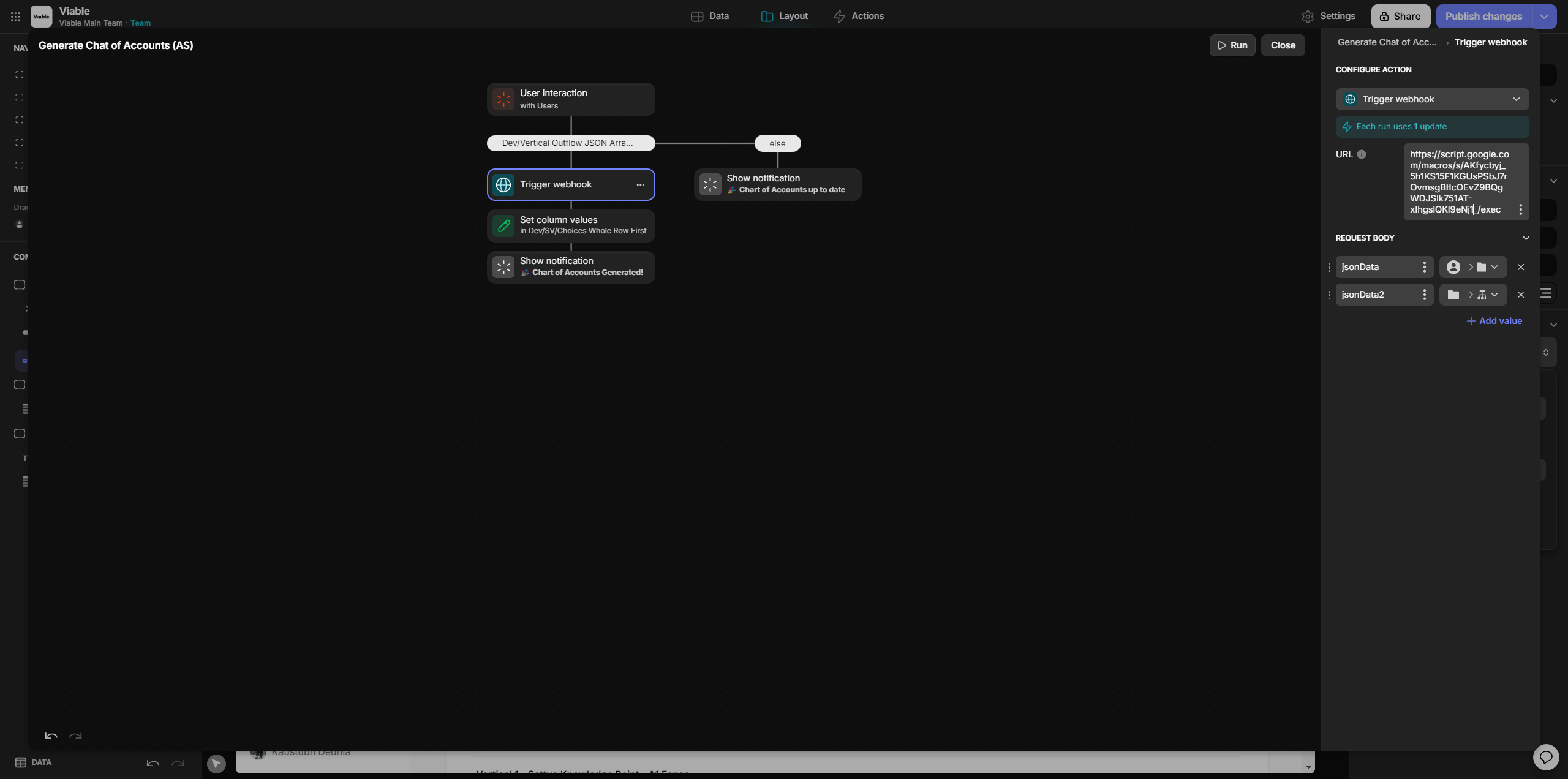 Step #24: Paste the URL from the deployed script here