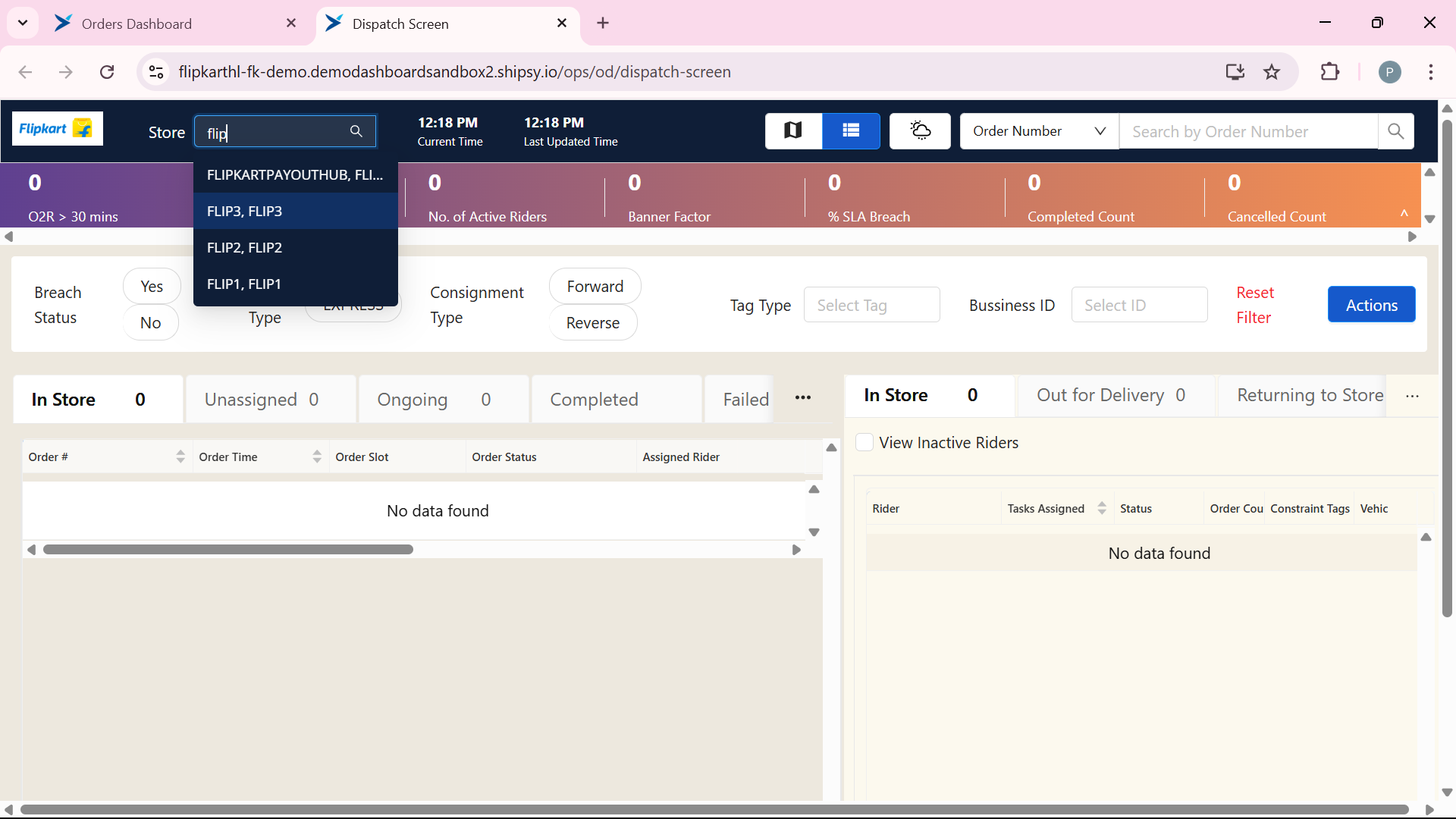 Step #5: Type and Selects the store name