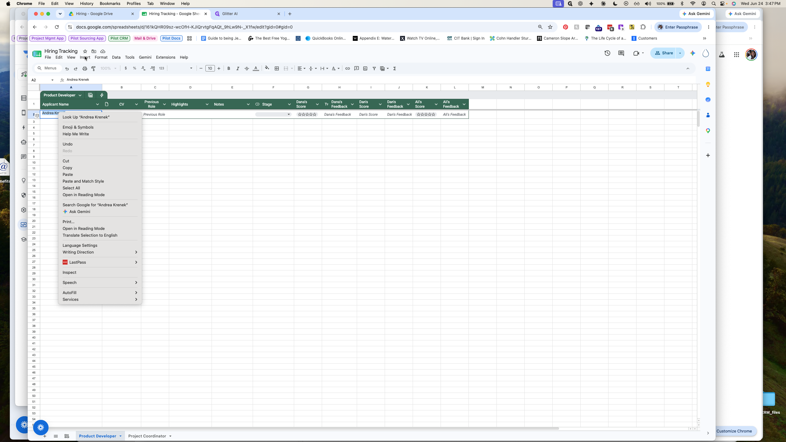 Step #11: Hover over Insert.