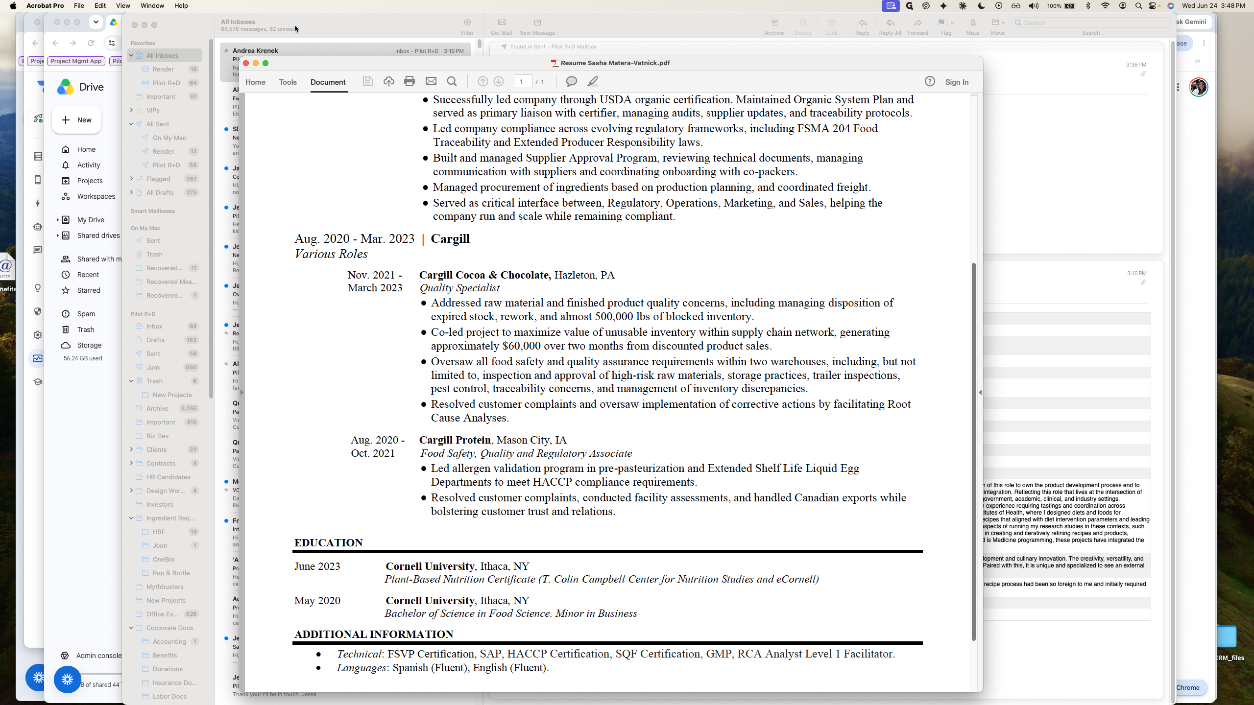 Step #21: Drag and drop the applicant's resume and application files from your computer into the folder.