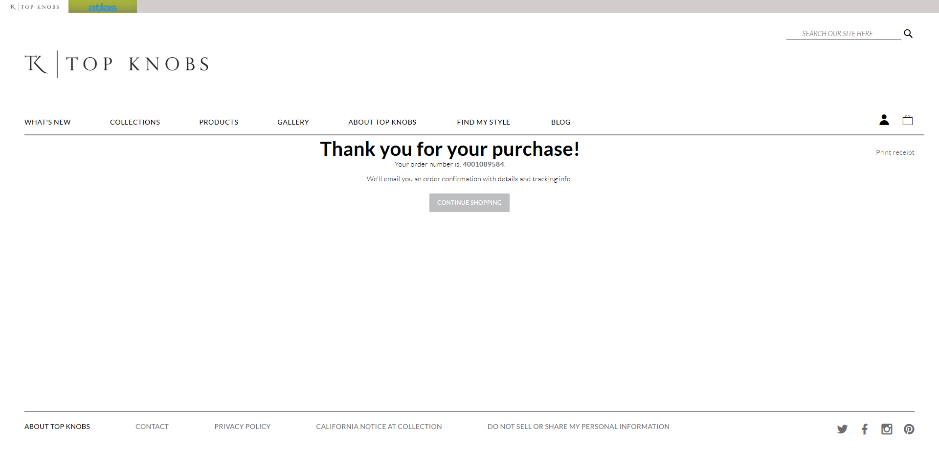 Step #28: Click on "Print receipt"