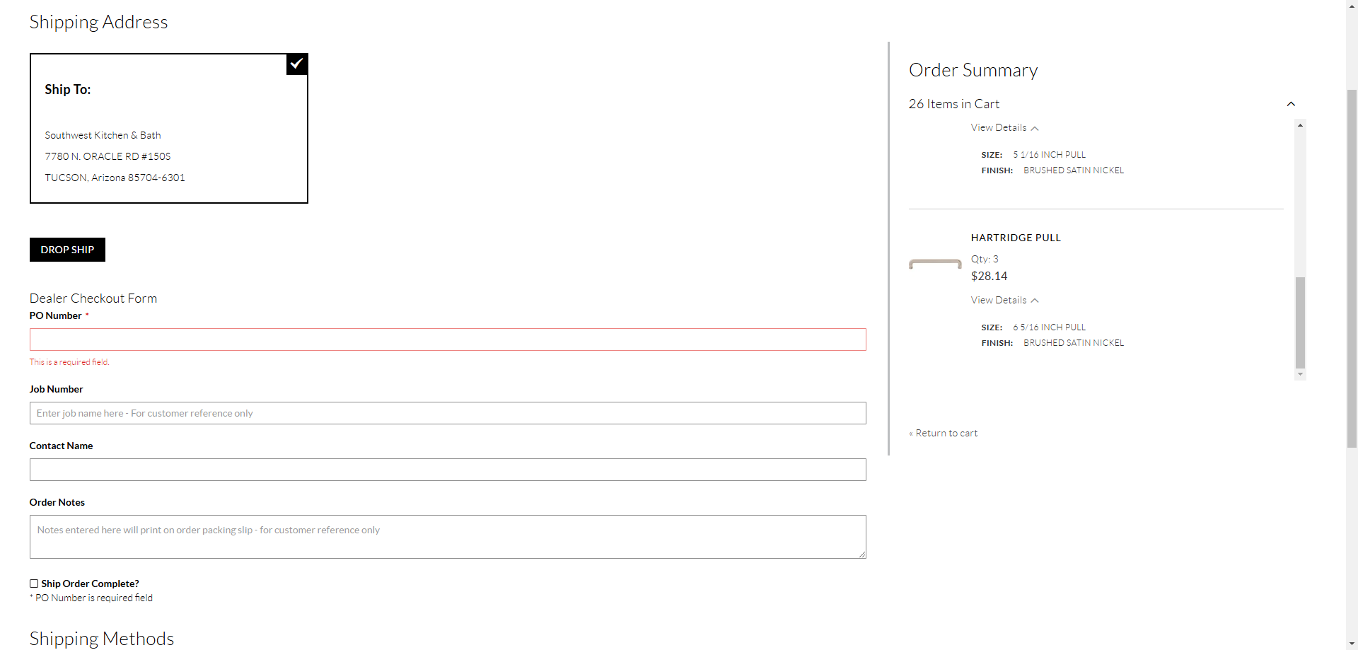 Step #21: Click on "Return to cart"