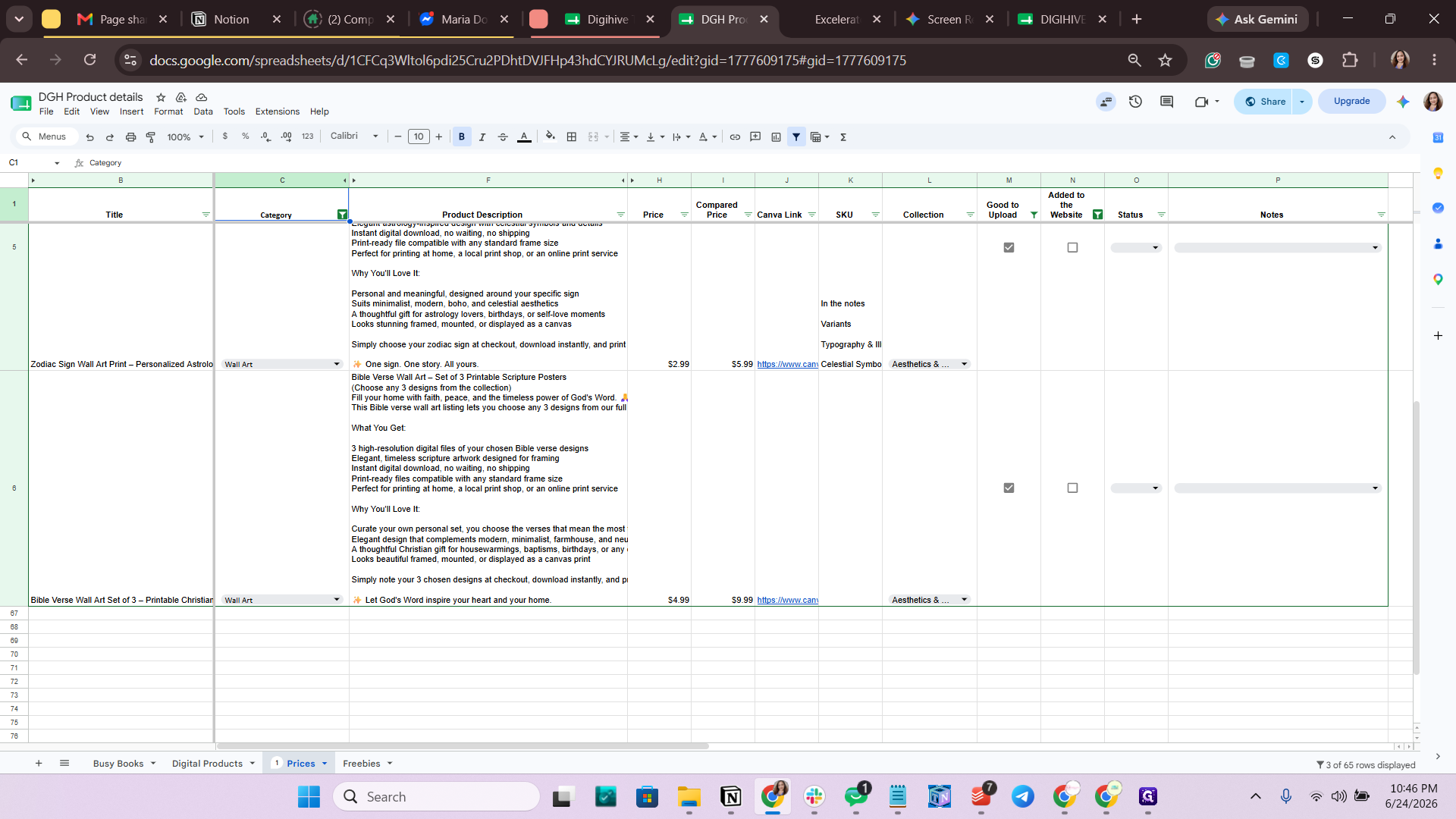 Step #6: Open the filter for the Good to Upload column.