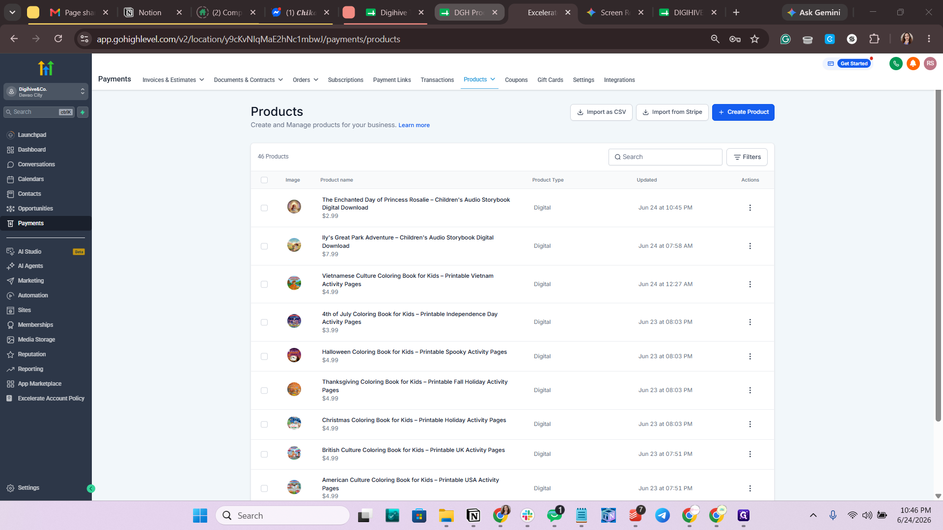 Step #1: Open your product details tracking spreadsheet.