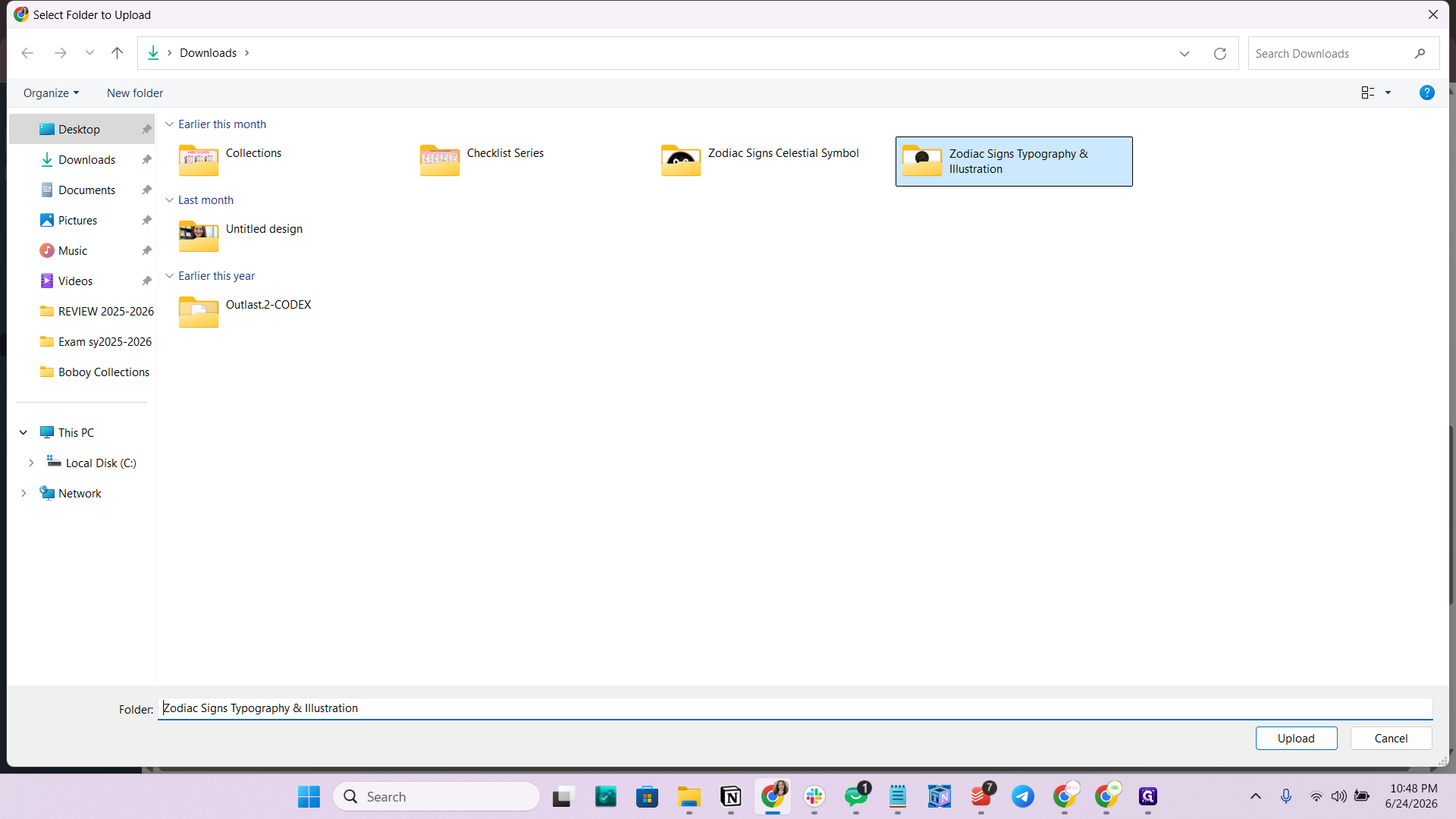 Step #40: Select your local folder containing the product images.