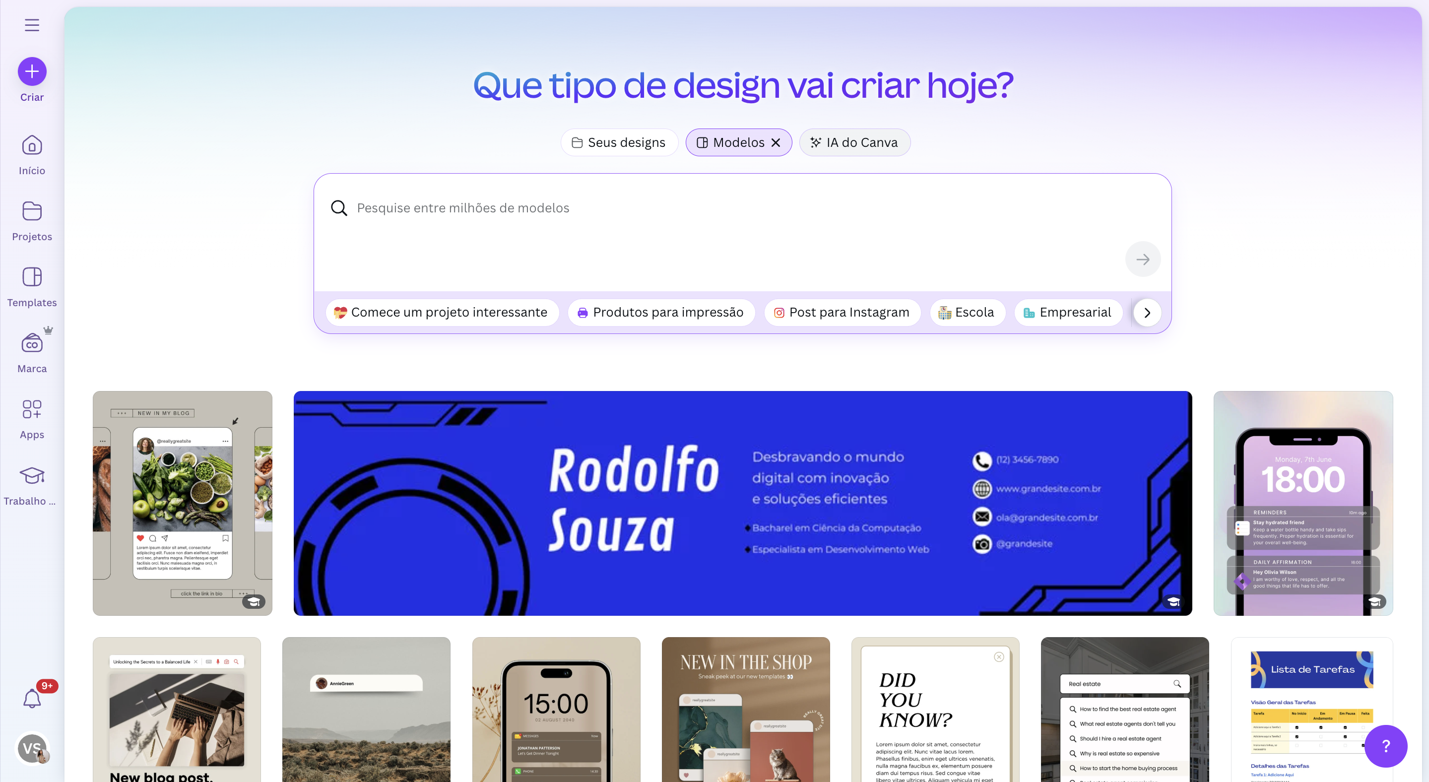 Step #9: Cliquem em "Que tipo de de"