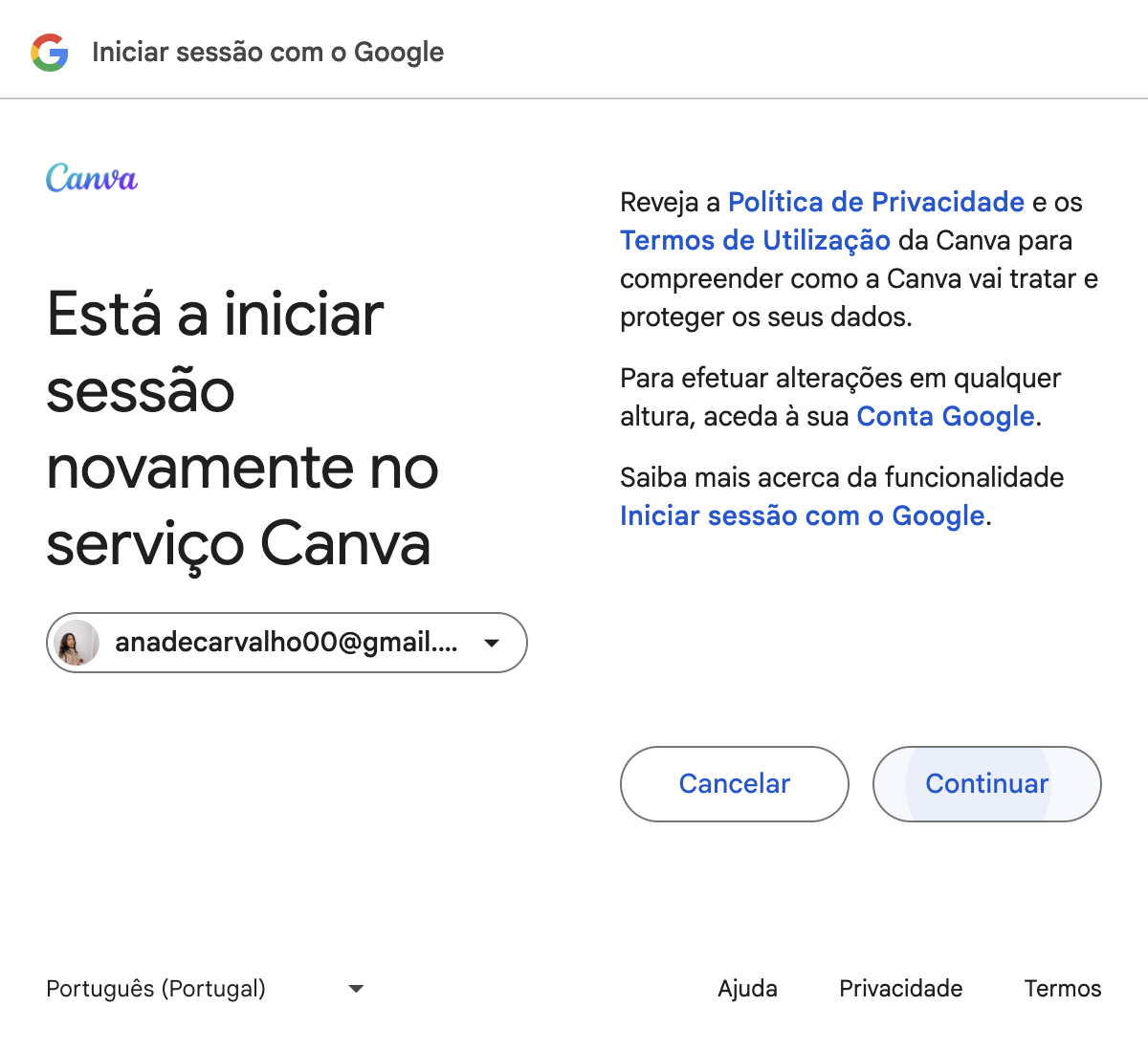 Step #4: Cliquem em "Continuar"