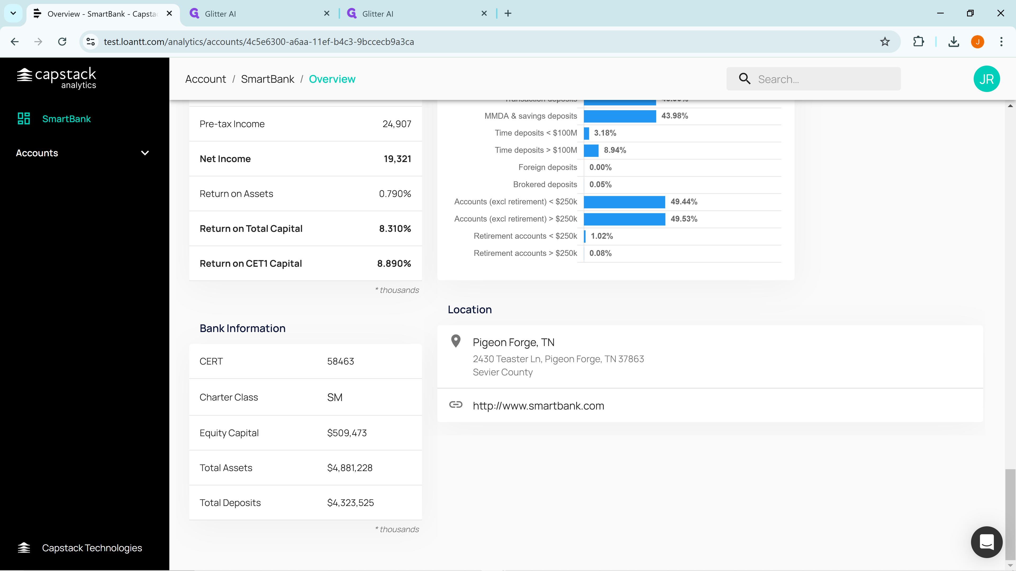 Step #7: scroll down to "Bank Information"