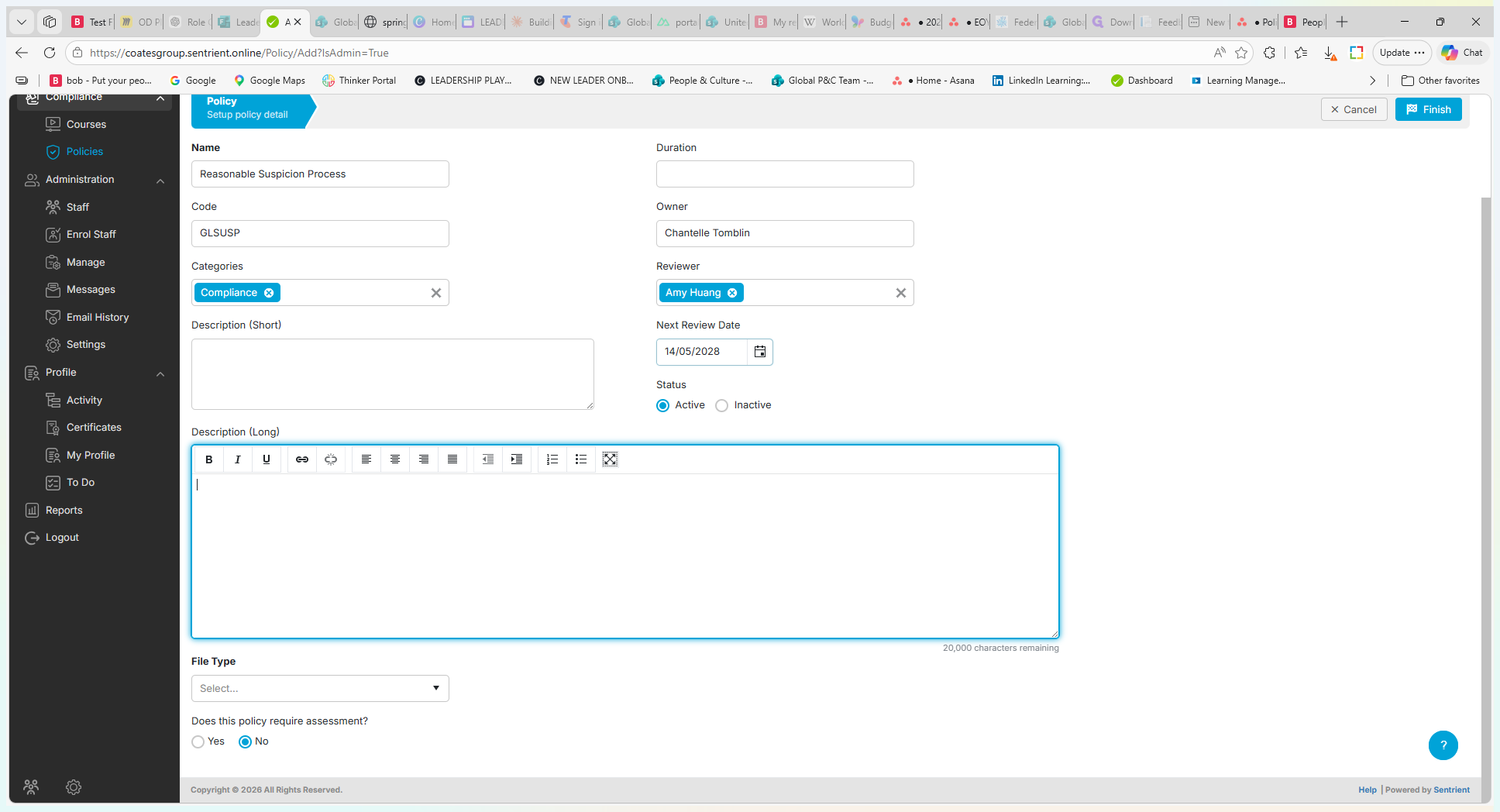 Step #10: Optionally, provide a long overview in the Description field, or leave it blank.