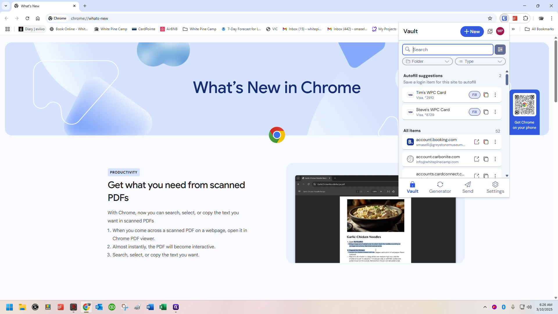 Step #126: Click on "Diary"