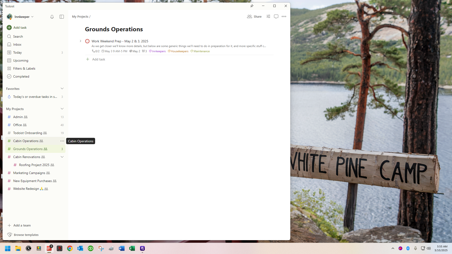 Step #6: Click on "# Cabin Operations"