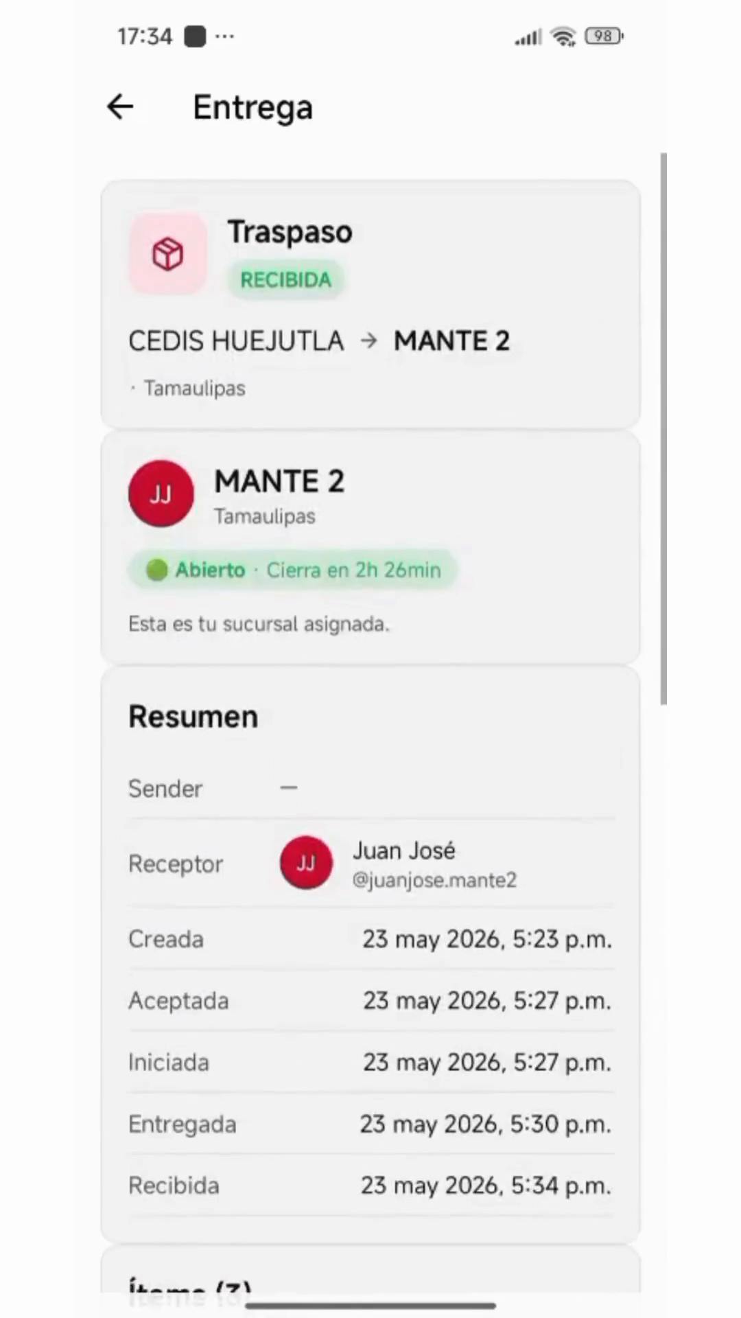 Step #14: Haz clic en la pestaña de Inicio en el menú de navegación para regresar al panel principal de tu sucursal.
