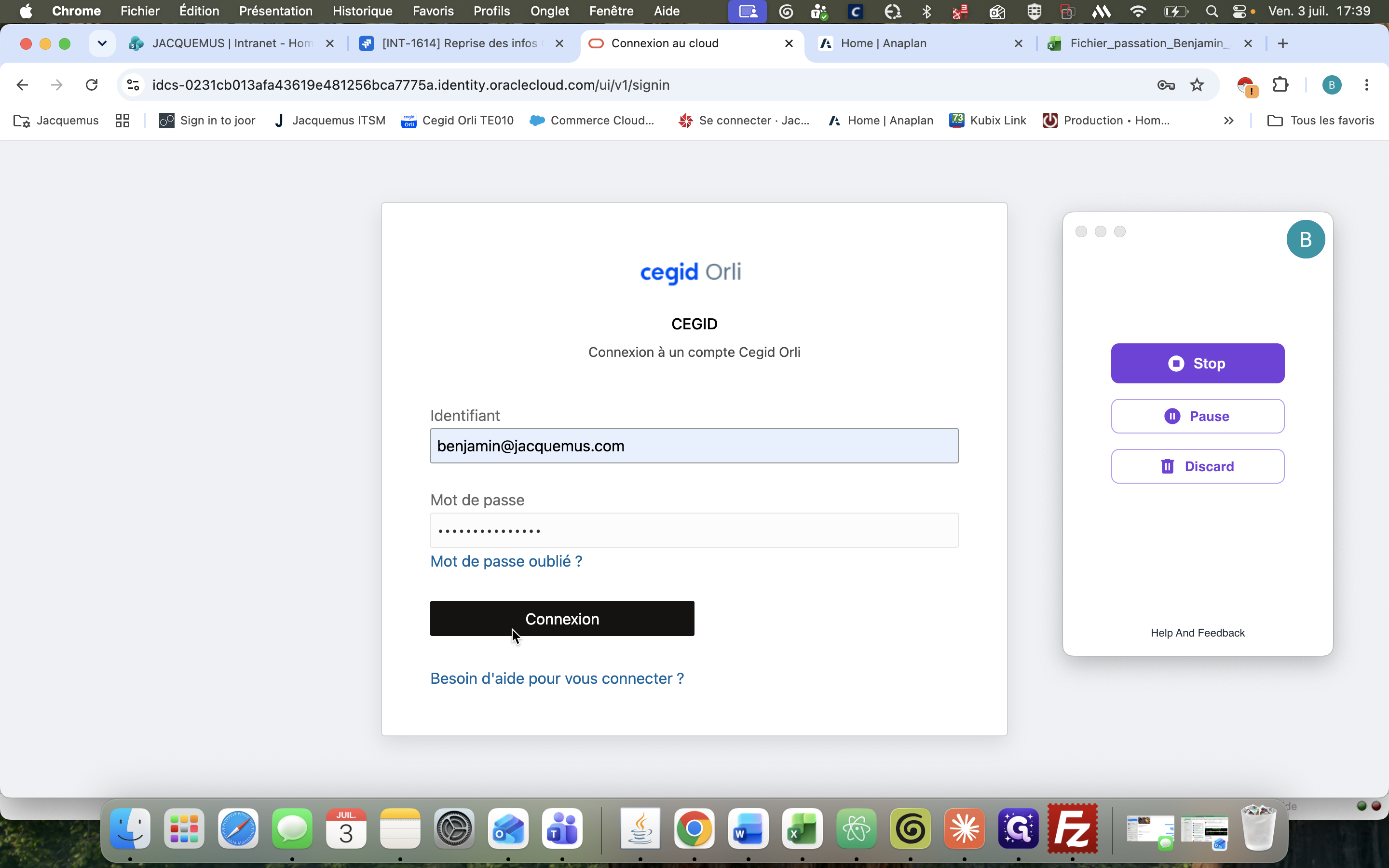 Step #2: Saisissez vos identifiants et cliquez sur Connexion.