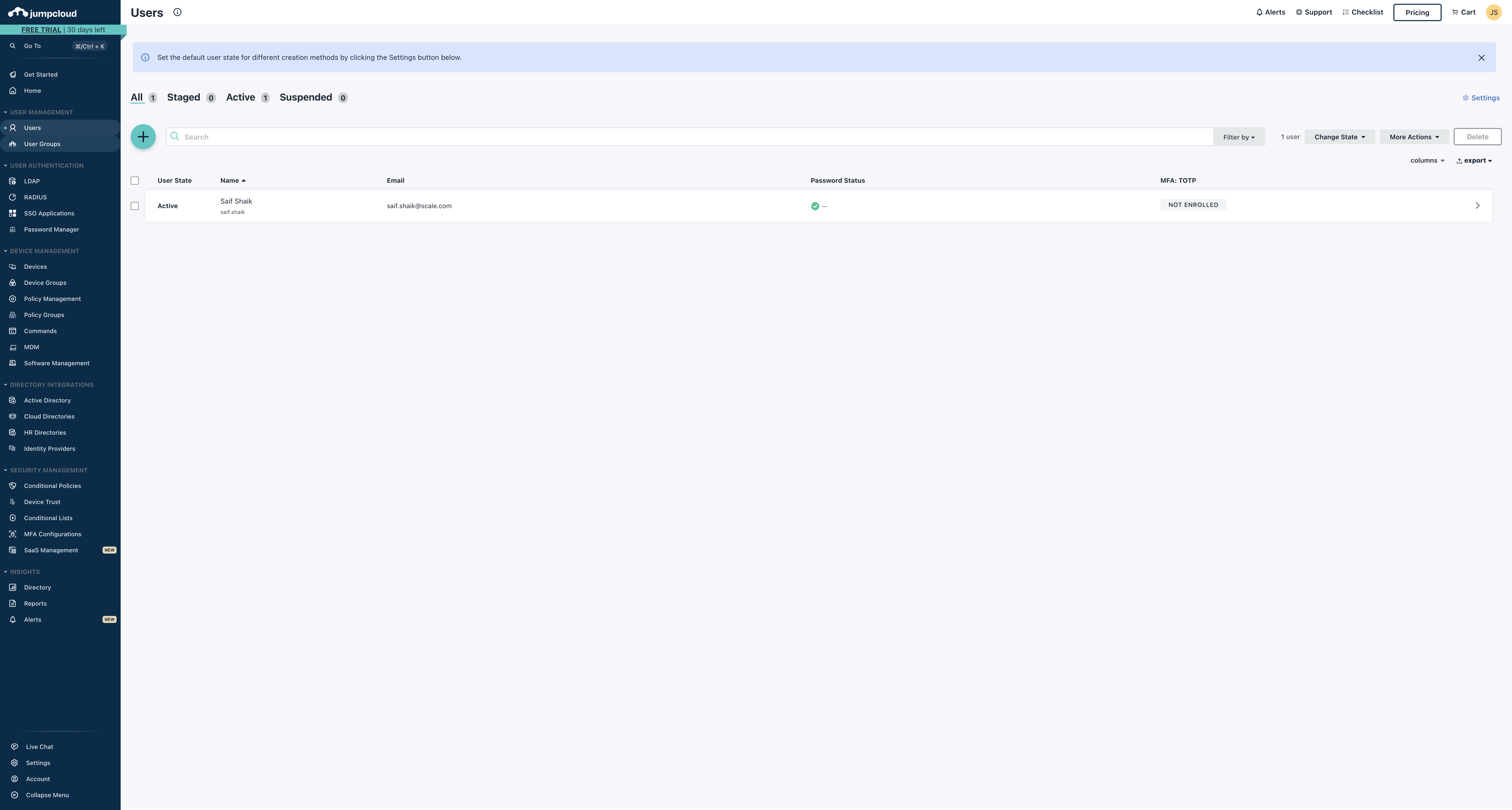 Step #90: Click on "User Groups"