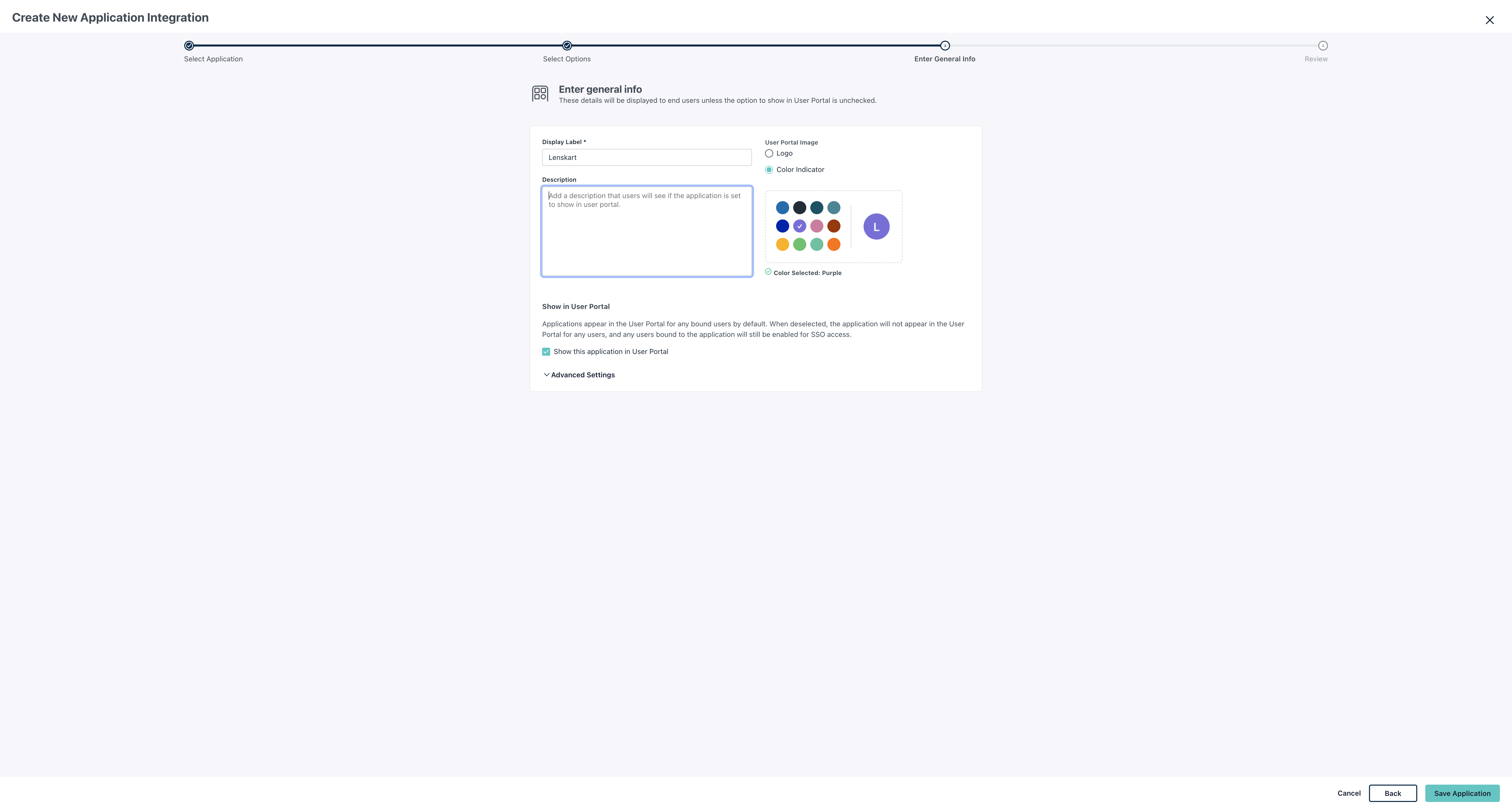 Step #20: Click on "to show in user portal"