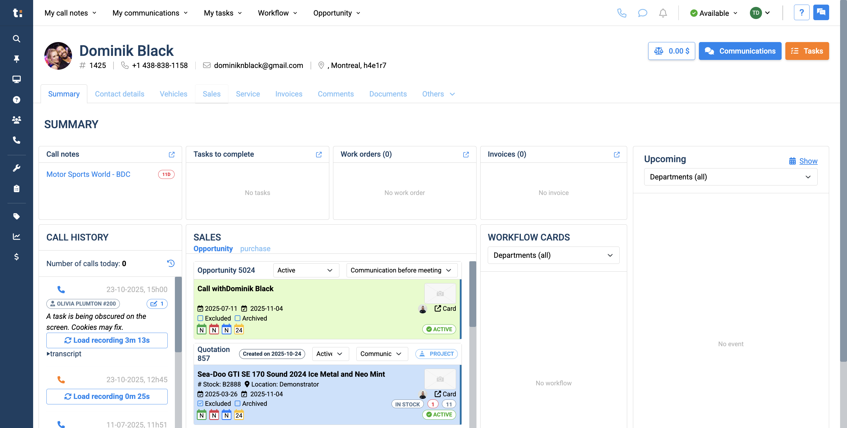 Step #4: Another way to exclude a card is by going to your Sales tab.
