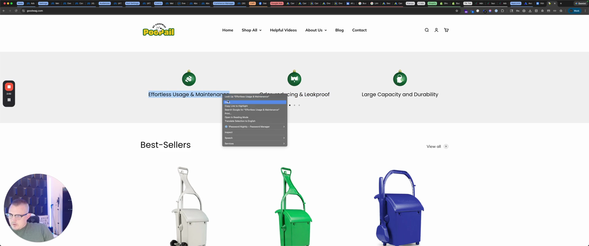 Step #27: Copy the text 'Effortless Usage & Maintenance'.