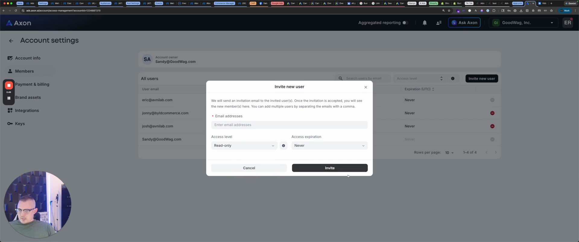 Step #13: Click the "Invite" button.