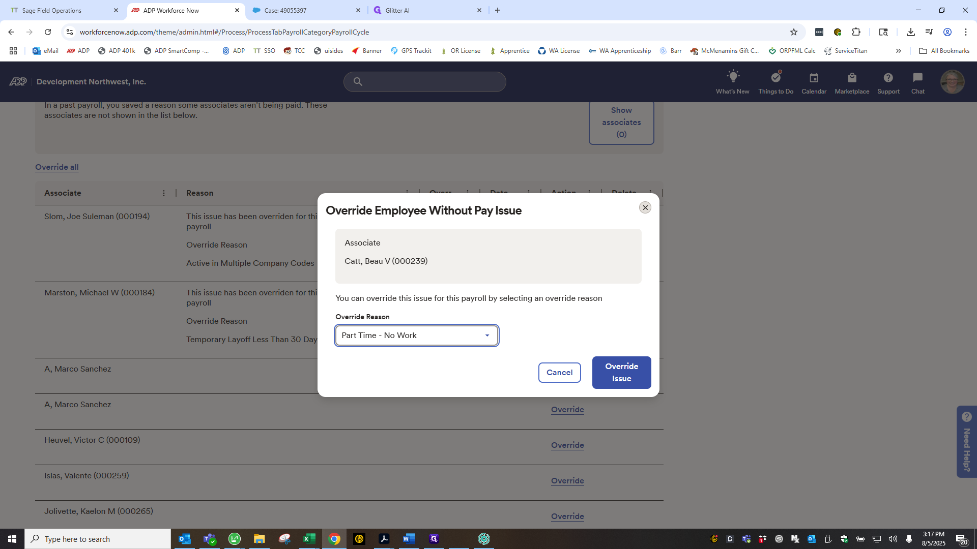 Step #17: Click on "Issue"