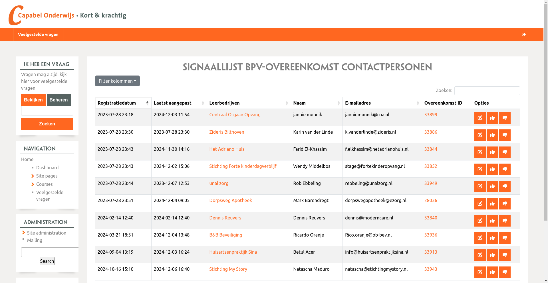 Step #23: Klik op "Registratiedatum"