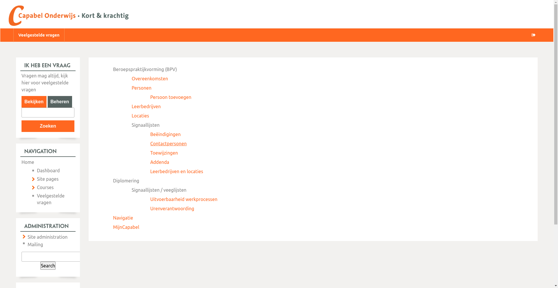 Step #2: Klik op "Contactpersonen"
