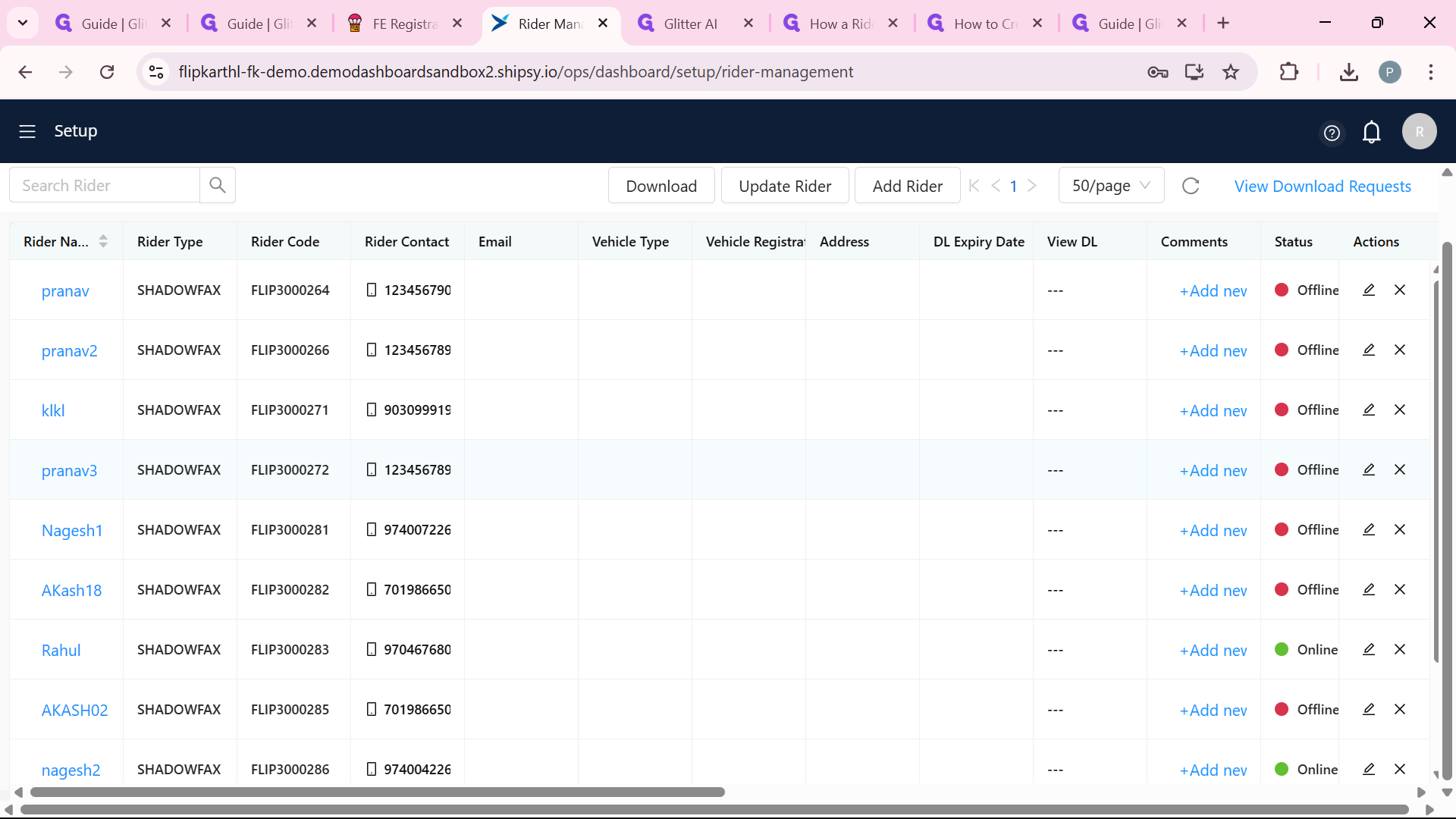 Step #29: You can see here "pranav3" is updated become active from deactivation state