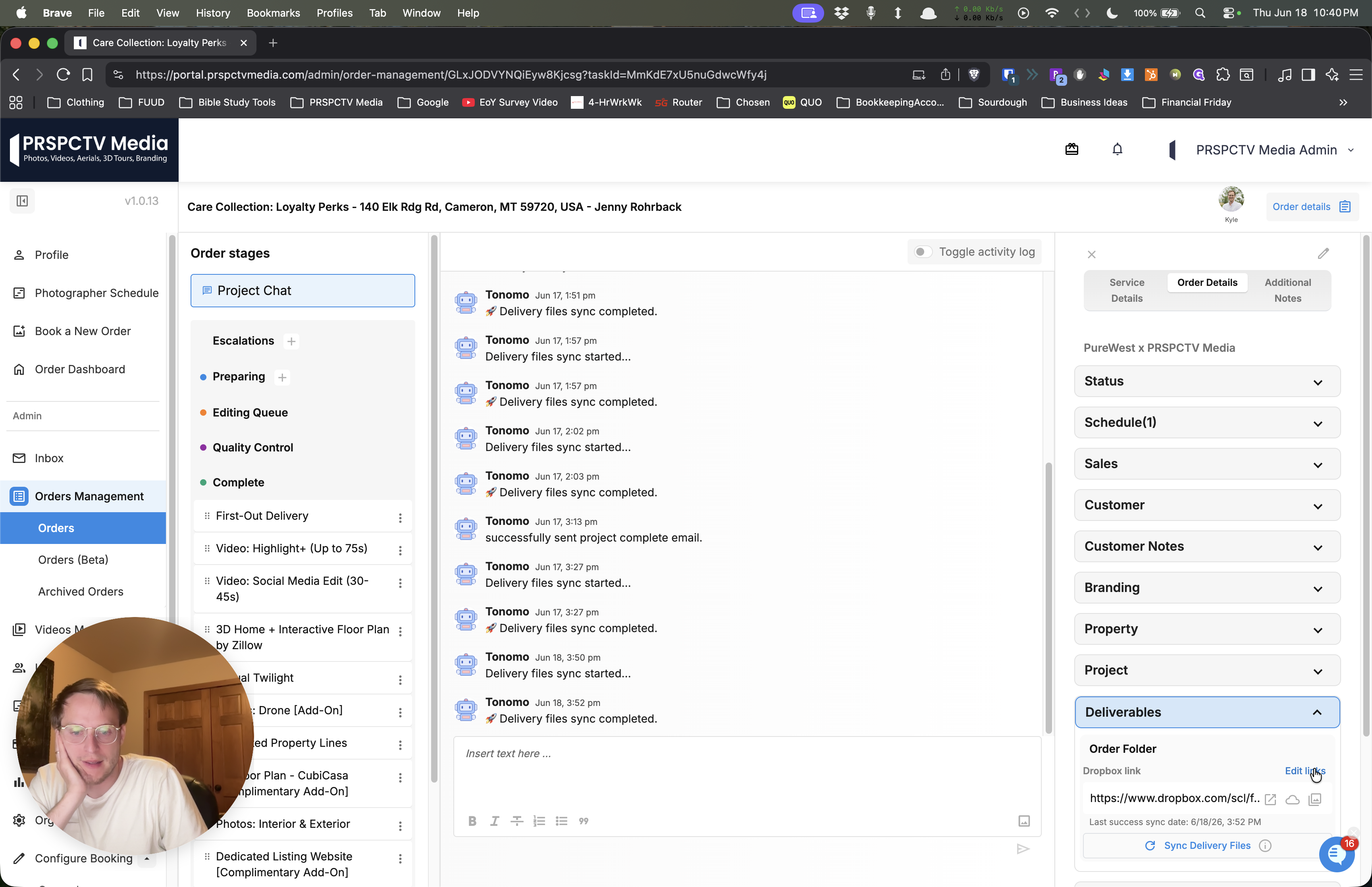 Step #1: Click Edit links in the Deliverables section of your project dashboard.