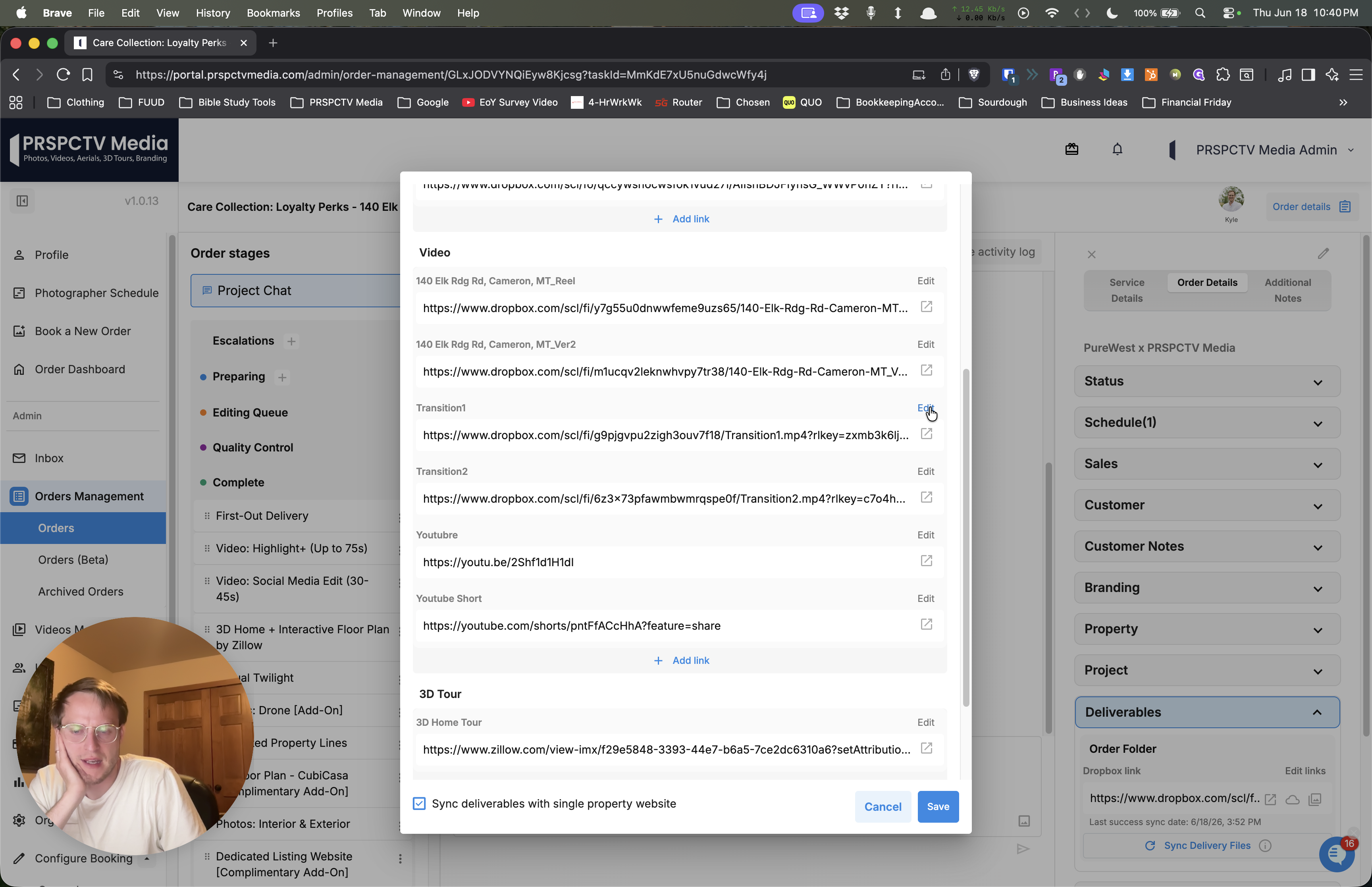 Step #2: Locate the first duplicate video link and click Edit.