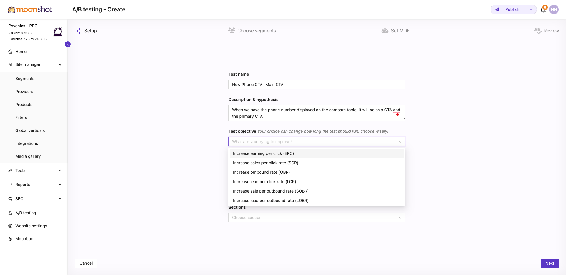 Step #40: Click on "Increase earning per"