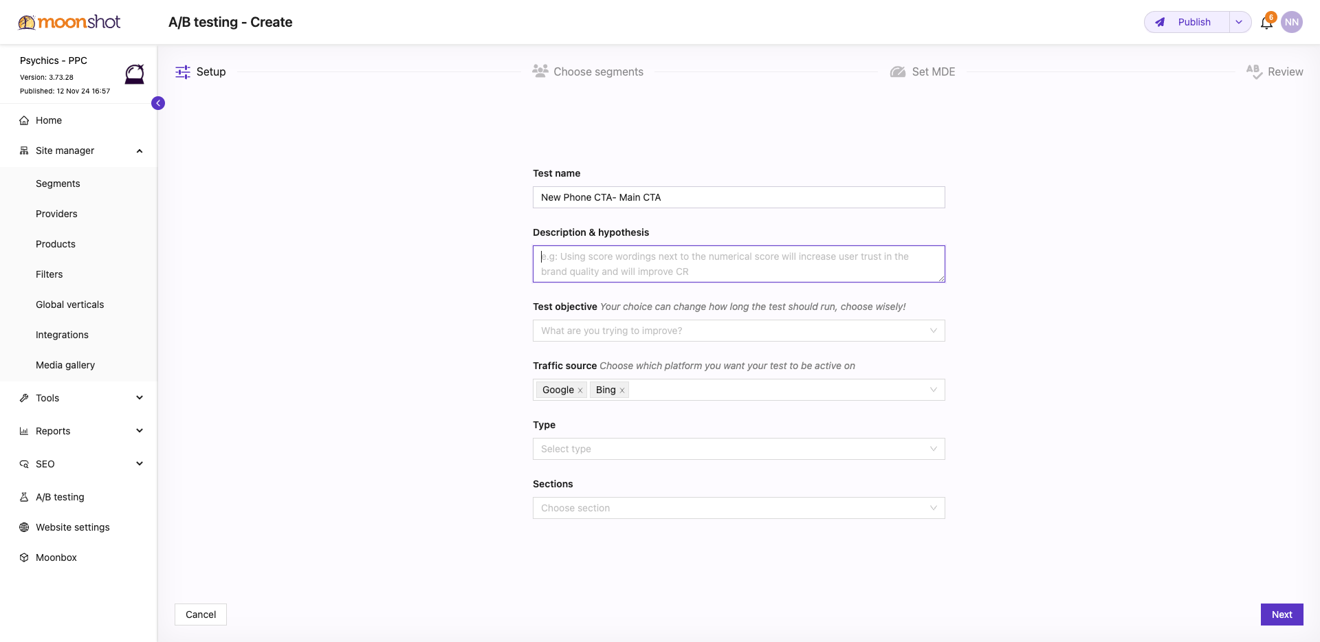 Step #31: Click on "brand quality and will improve CR"